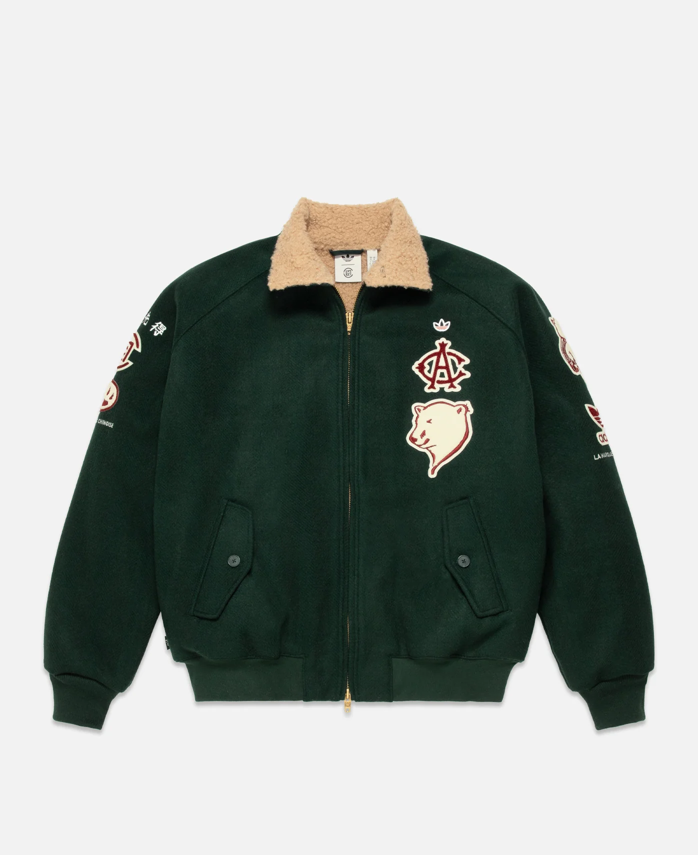 CLOT Varsity Jacket by Edison Chen (Green) - Image 3