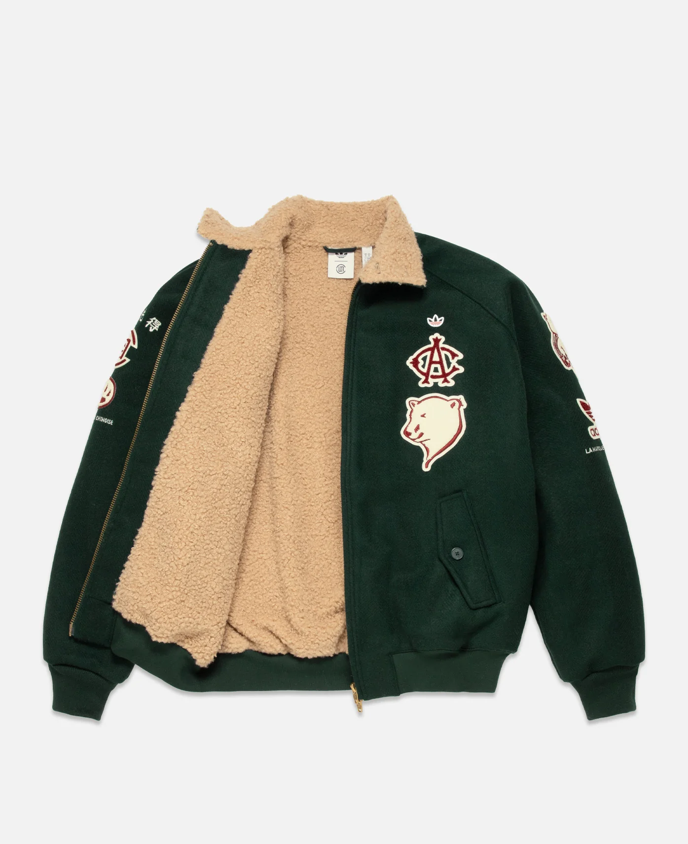 CLOT Varsity Jacket by Edison Chen (Green) - Image 4