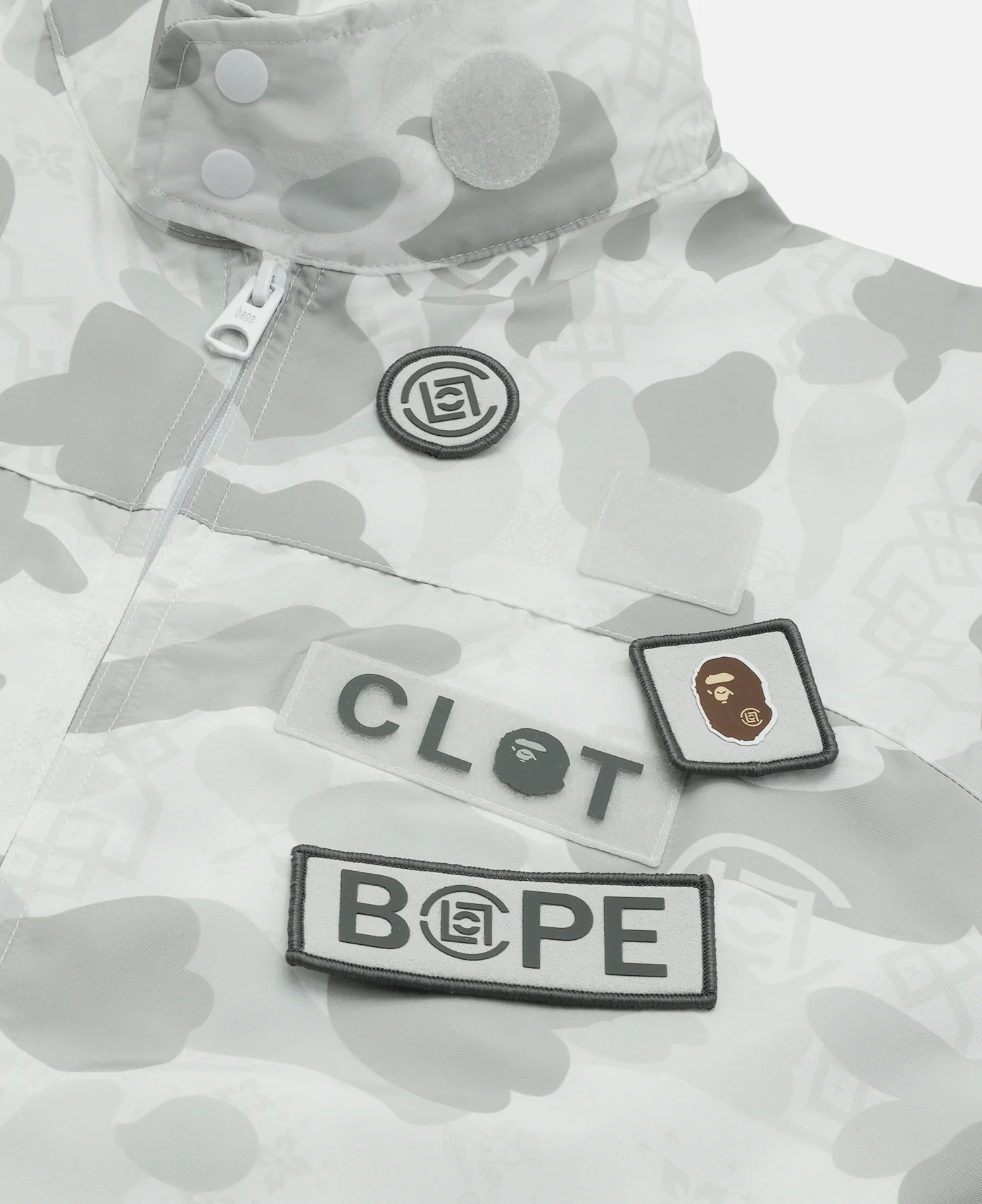 Camo Sleeve Detachable Rain Jacket (Grey) - Image 5