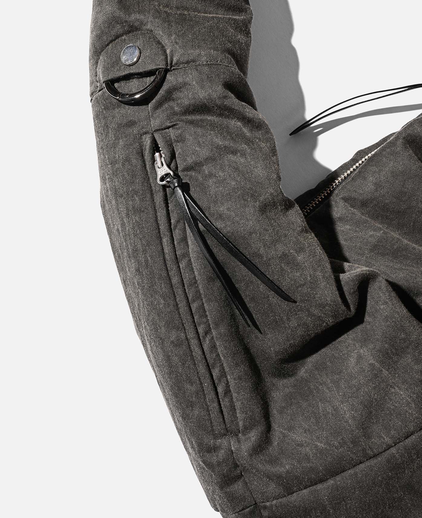 Padded Vintage Cotton System Bag Large (Black) - Image 3