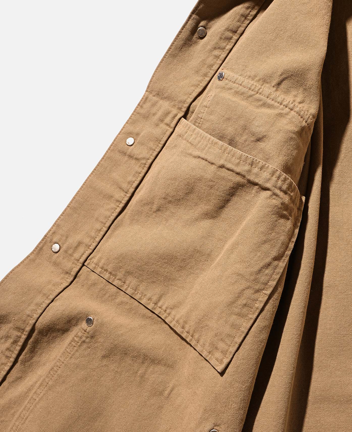Vintage Dyed City Utility Coat (Beige) - Image 3