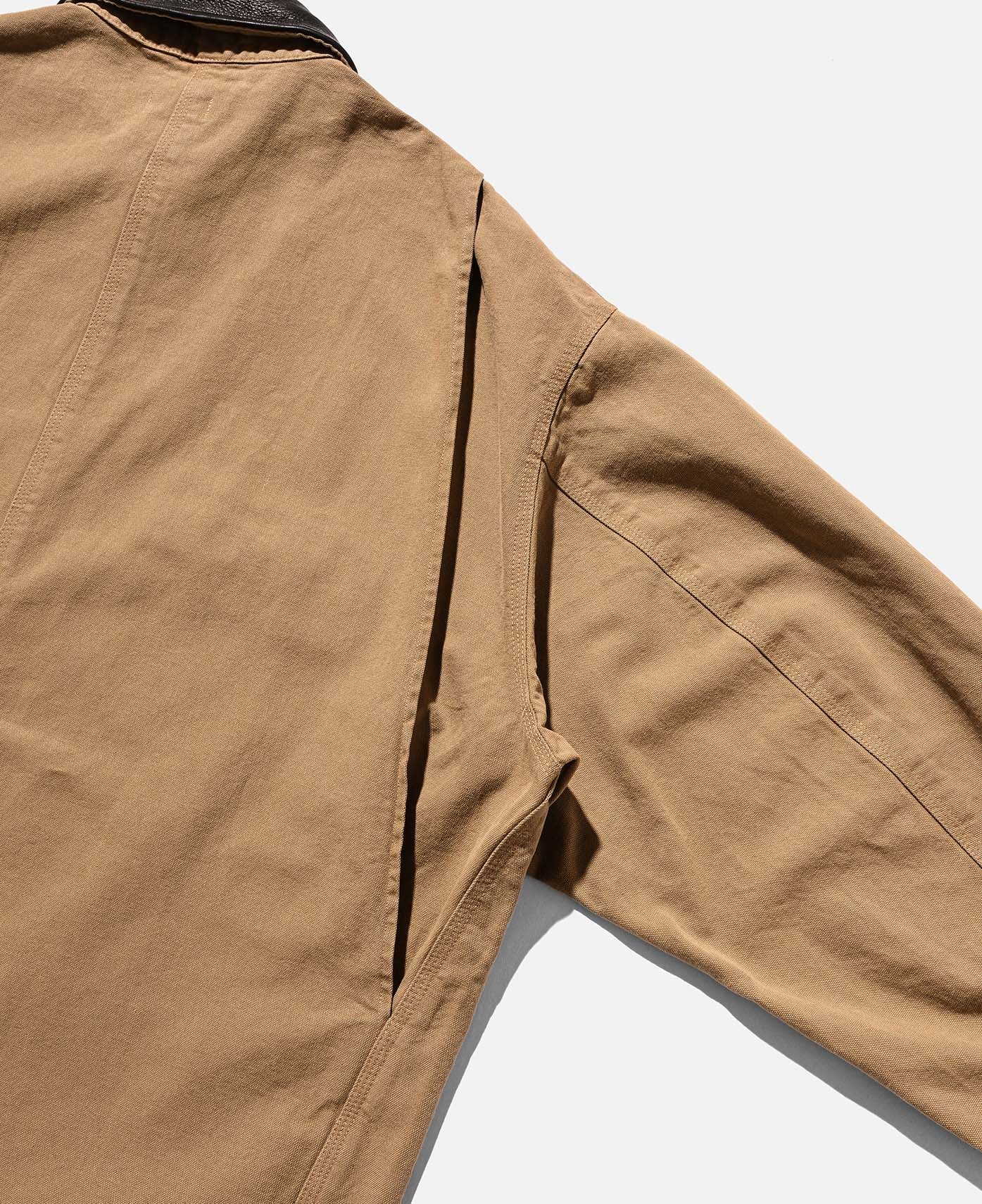 Vintage Dyed City Utility Coat (Beige) - Image 4