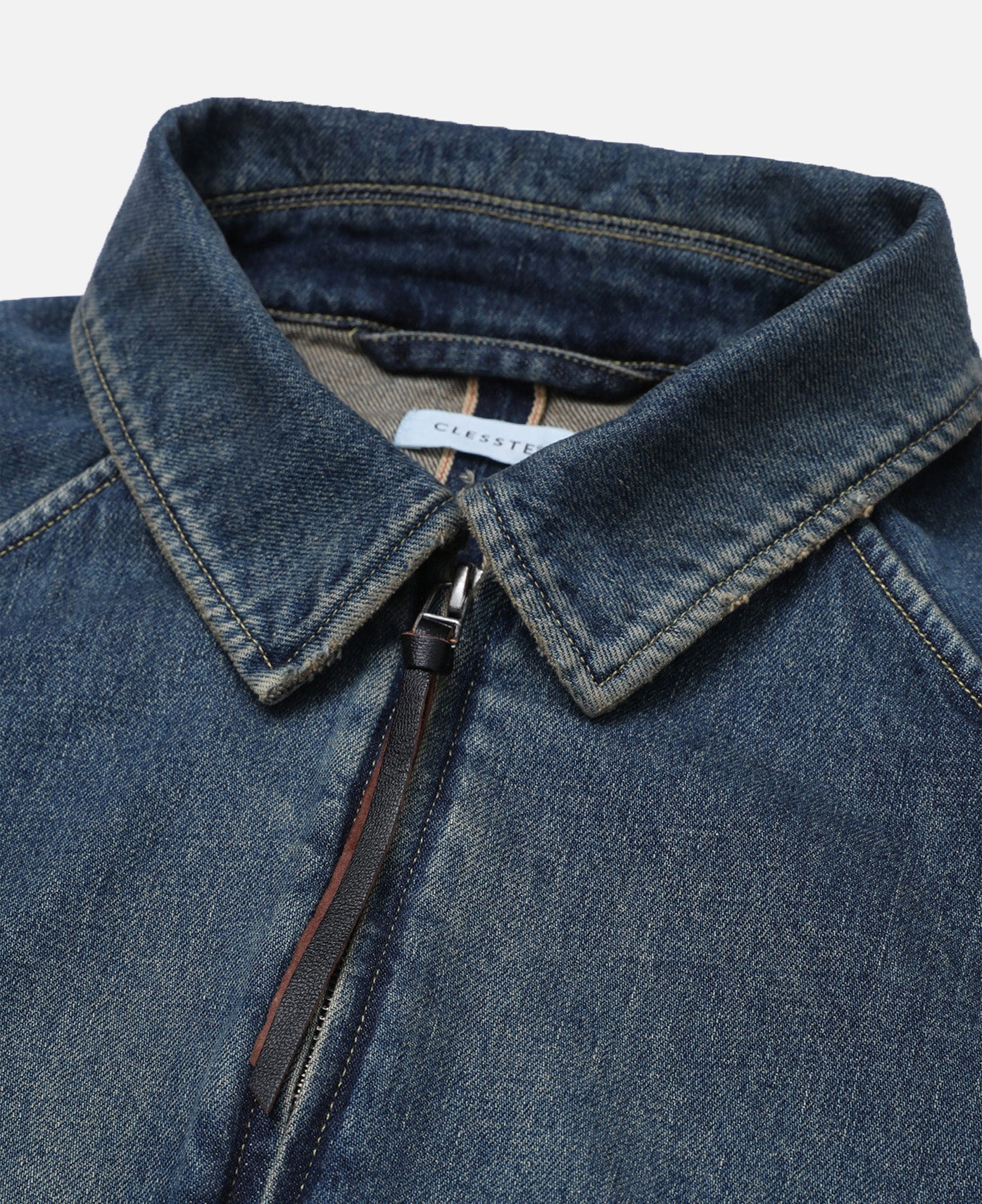 Vintage Dyed Selvedge Denim City Utility Jacket (Indigo) - Image 3