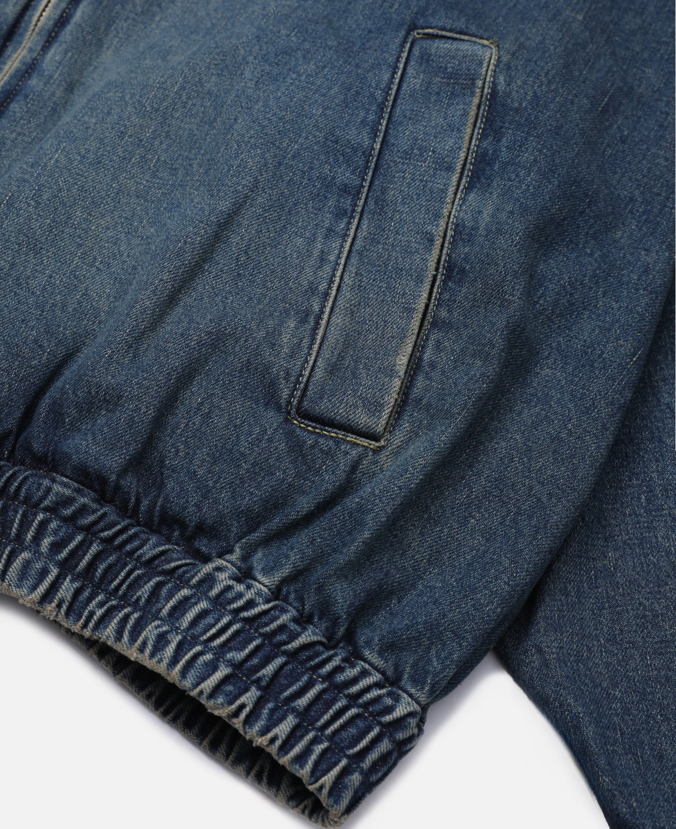 Vintage Dyed Selvedge Denim City Utility Jacket (Indigo) - Image 4