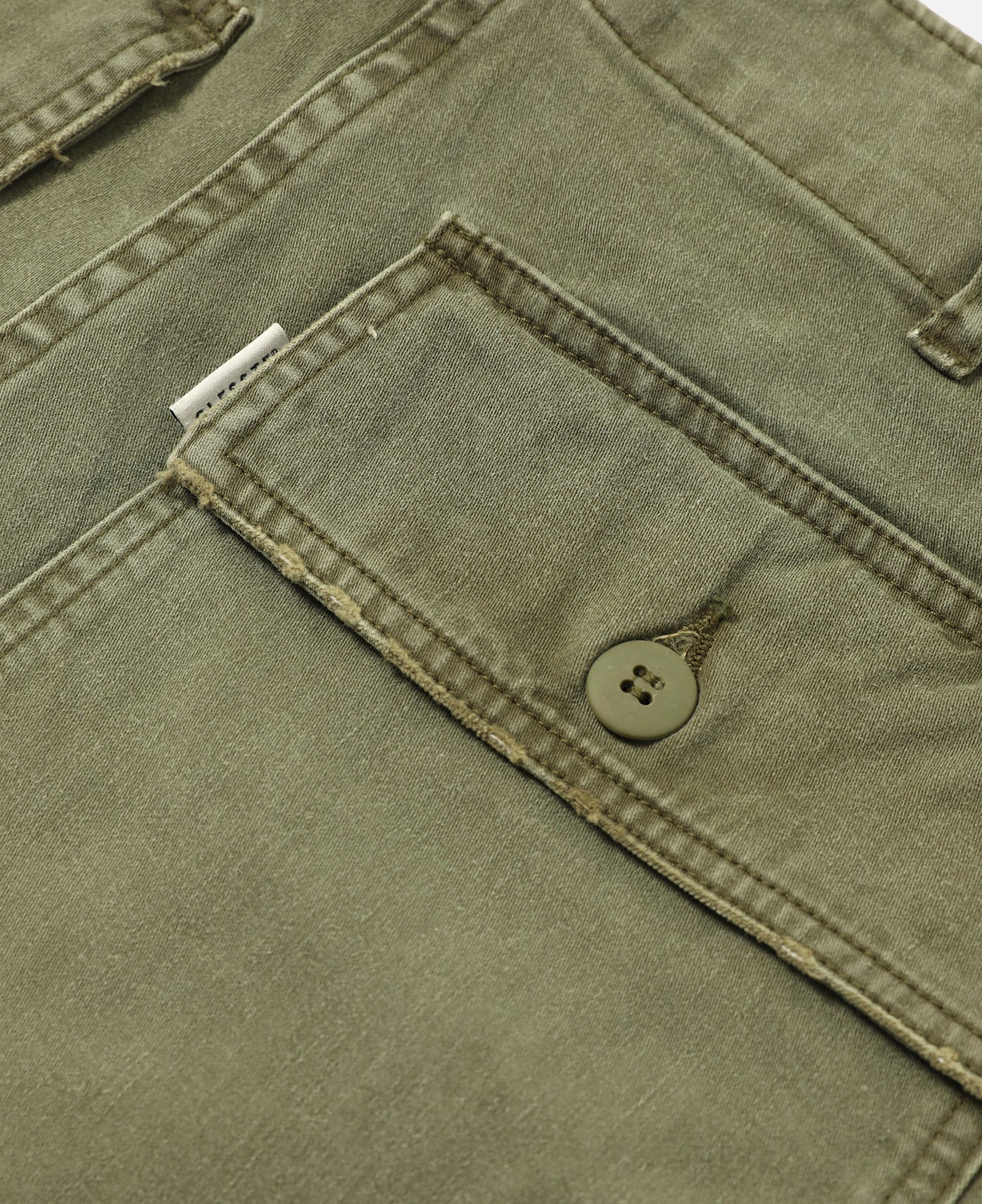 Vintage Effect Baker Pants (Olive) - Image 4