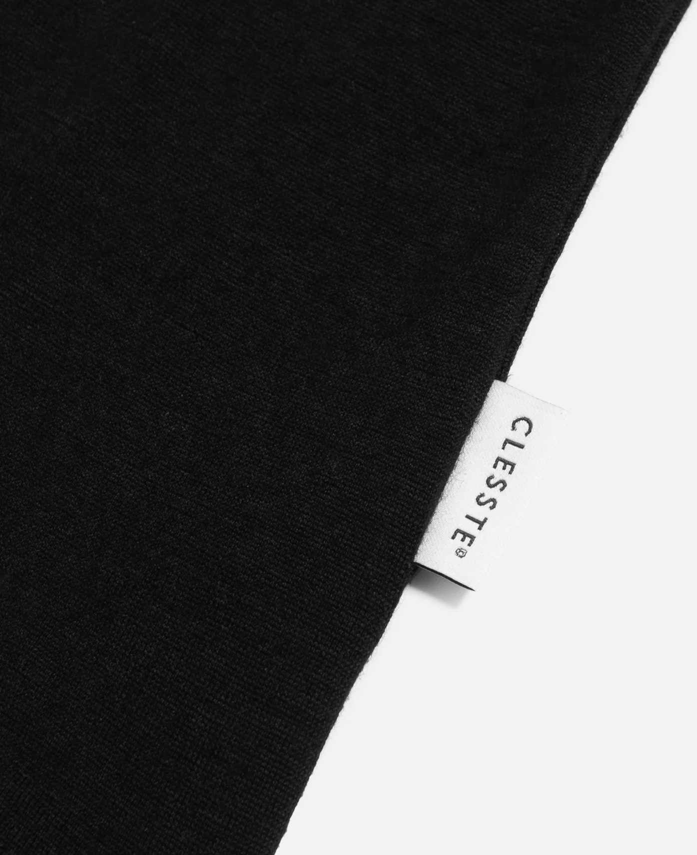 Washable Wool S/S T-Shirt (Black) - Image 3