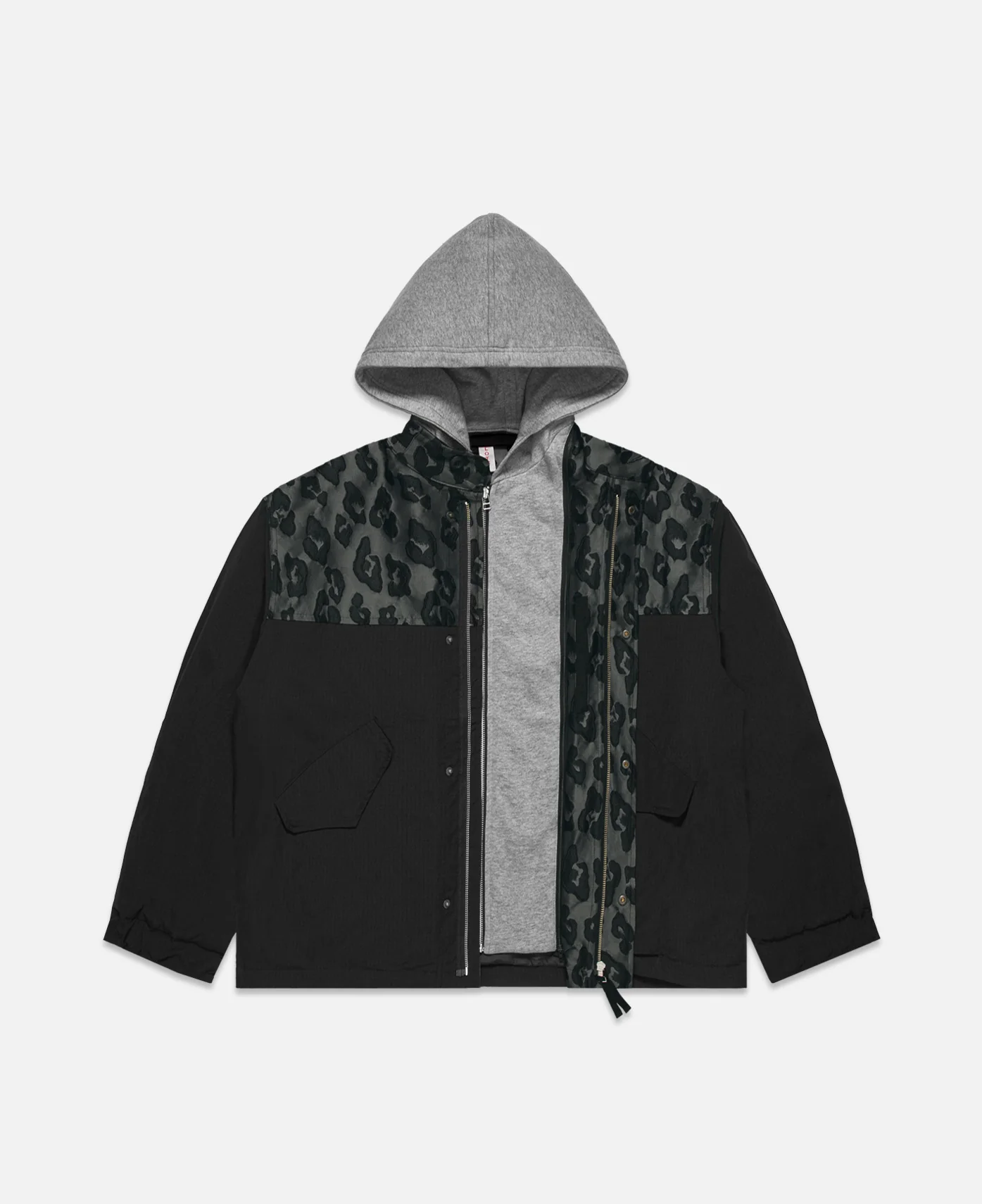 2 In 1 M-65 Leopard Jacket (Black) - Image 3
