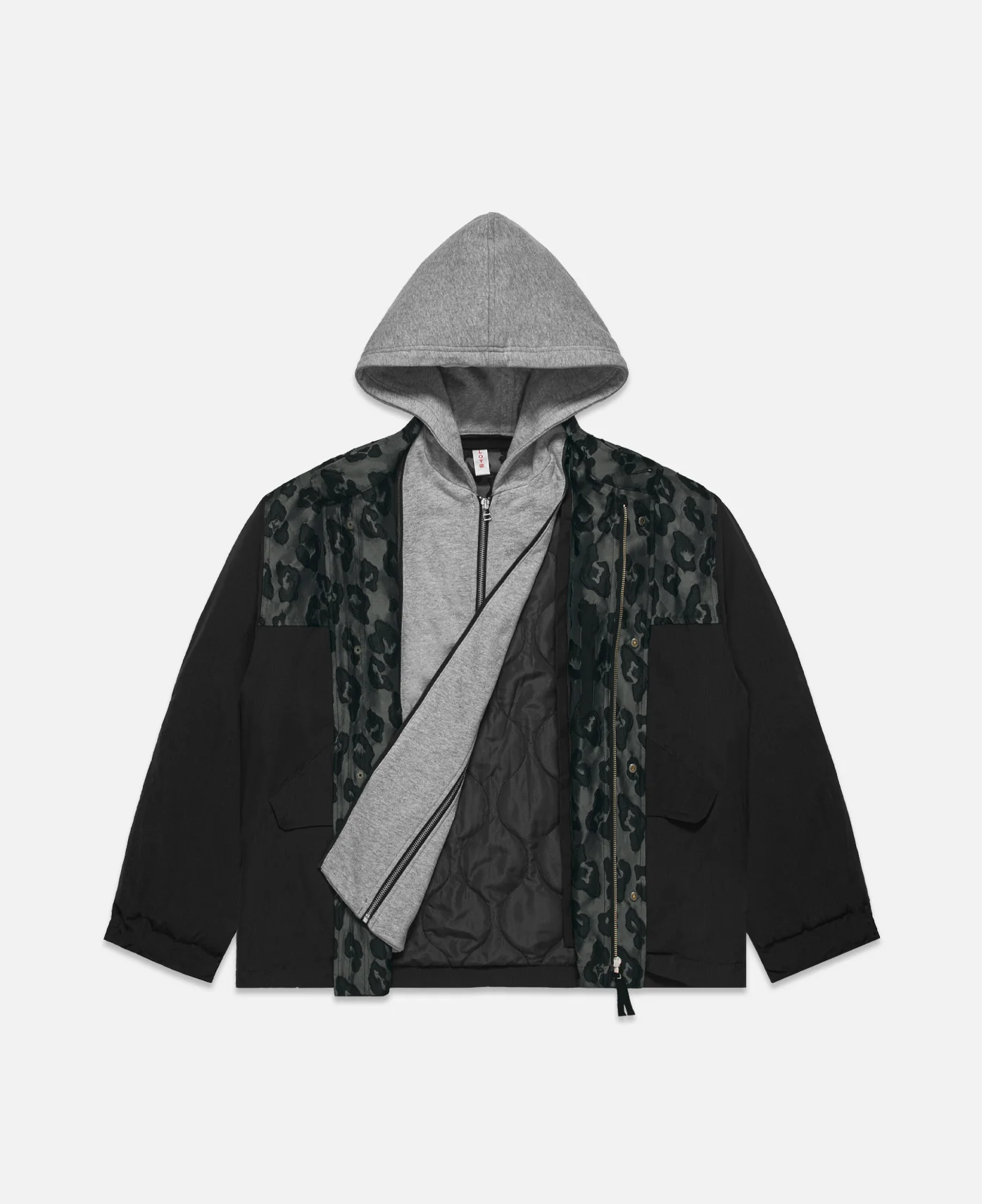 2 In 1 M-65 Leopard Jacket (Black) - Image 4