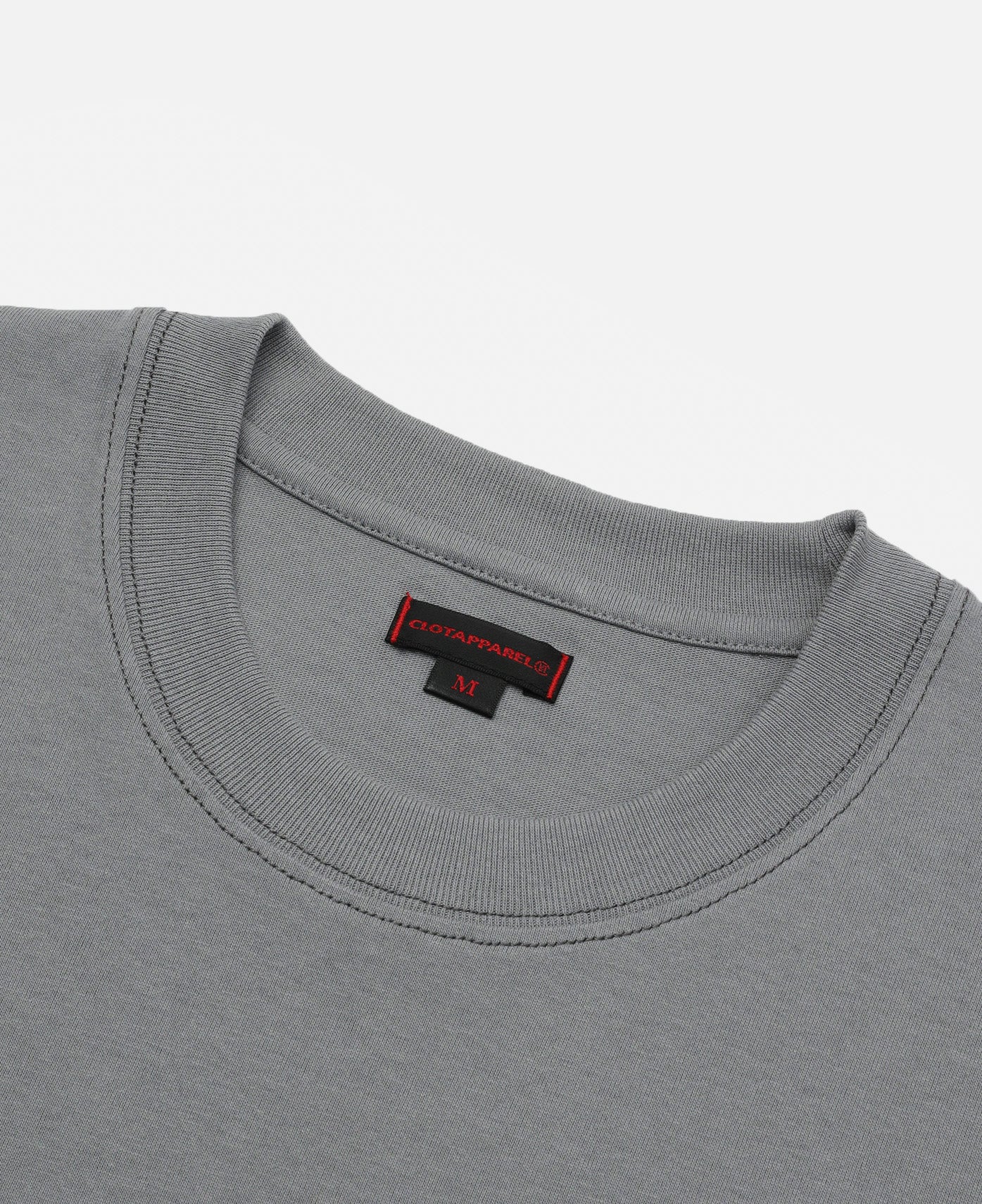 CLOT Contrast Stitch T-Shirt (Charcoal) - Image 6
