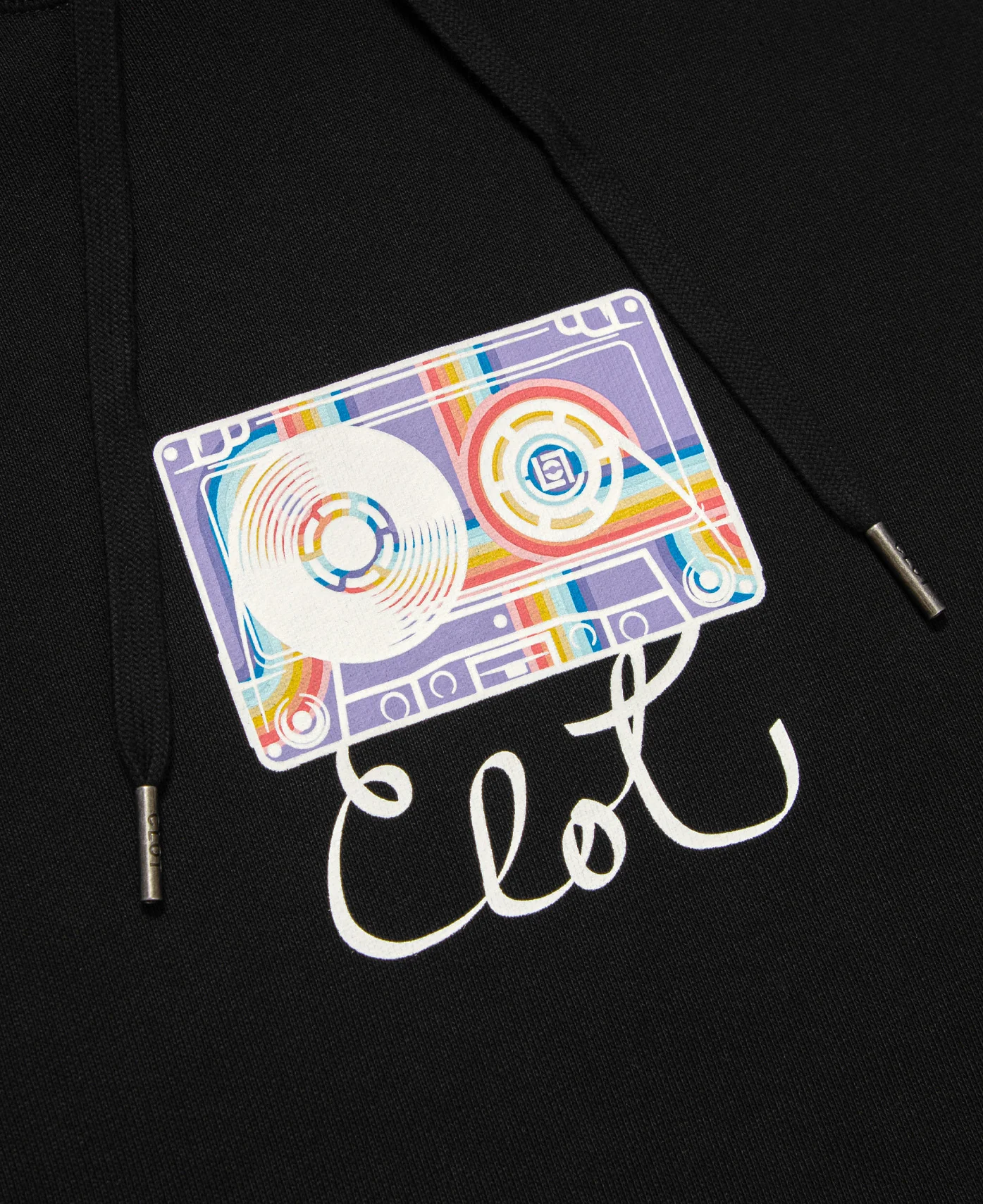 Cassette Hoodie (Black) - Image 3