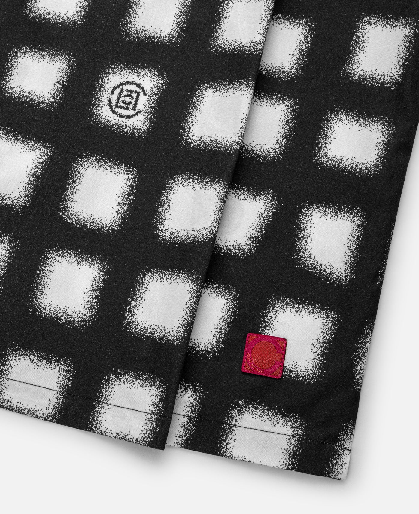 Checked All Print S/S Shirt (White) - Image 5