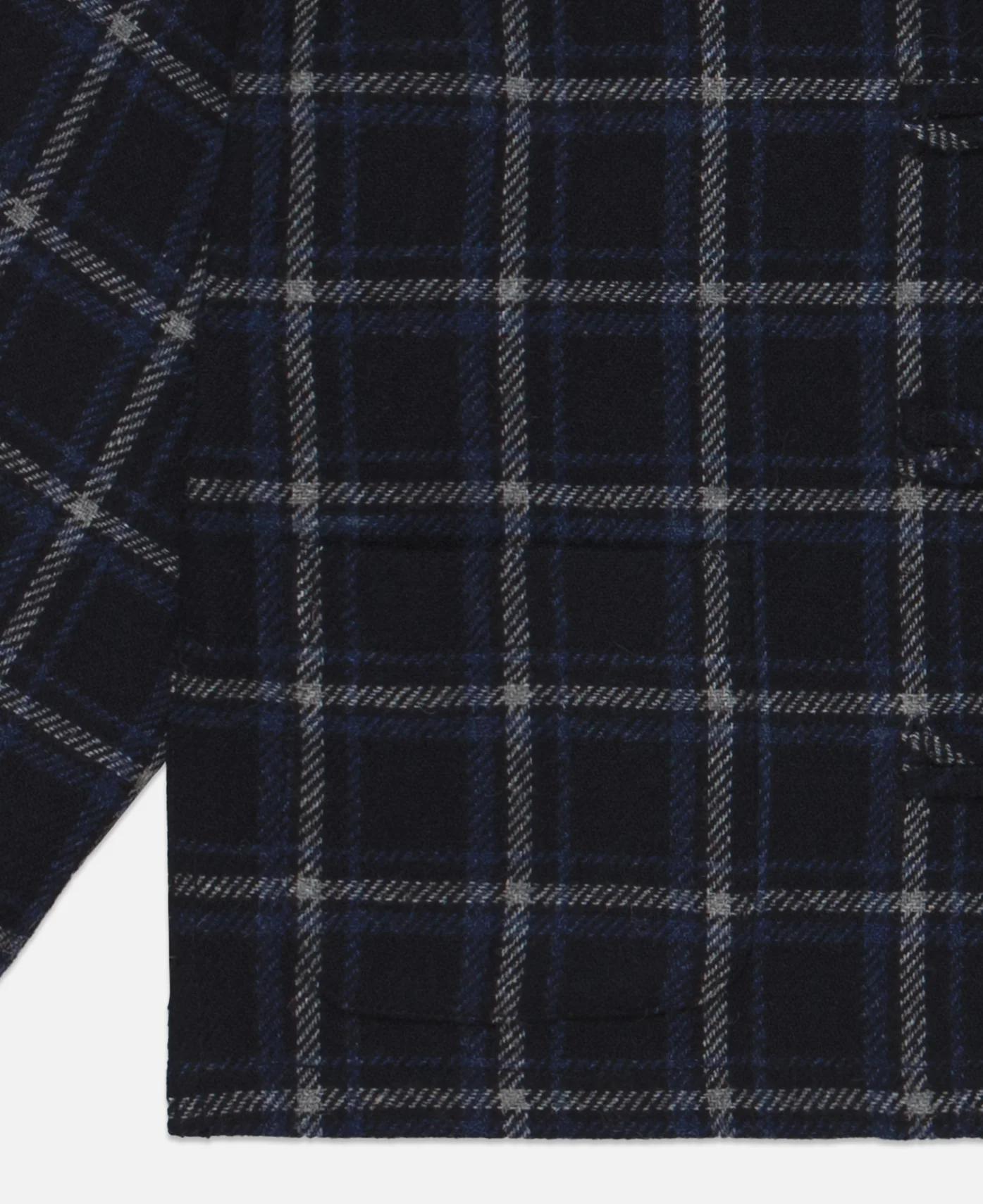 Kids Checked Chinese Jacket (Navy) - Image 4