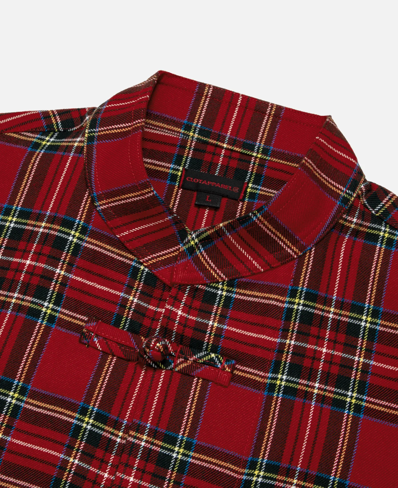 Chinese Plaid Jacket (Red) - Image 3