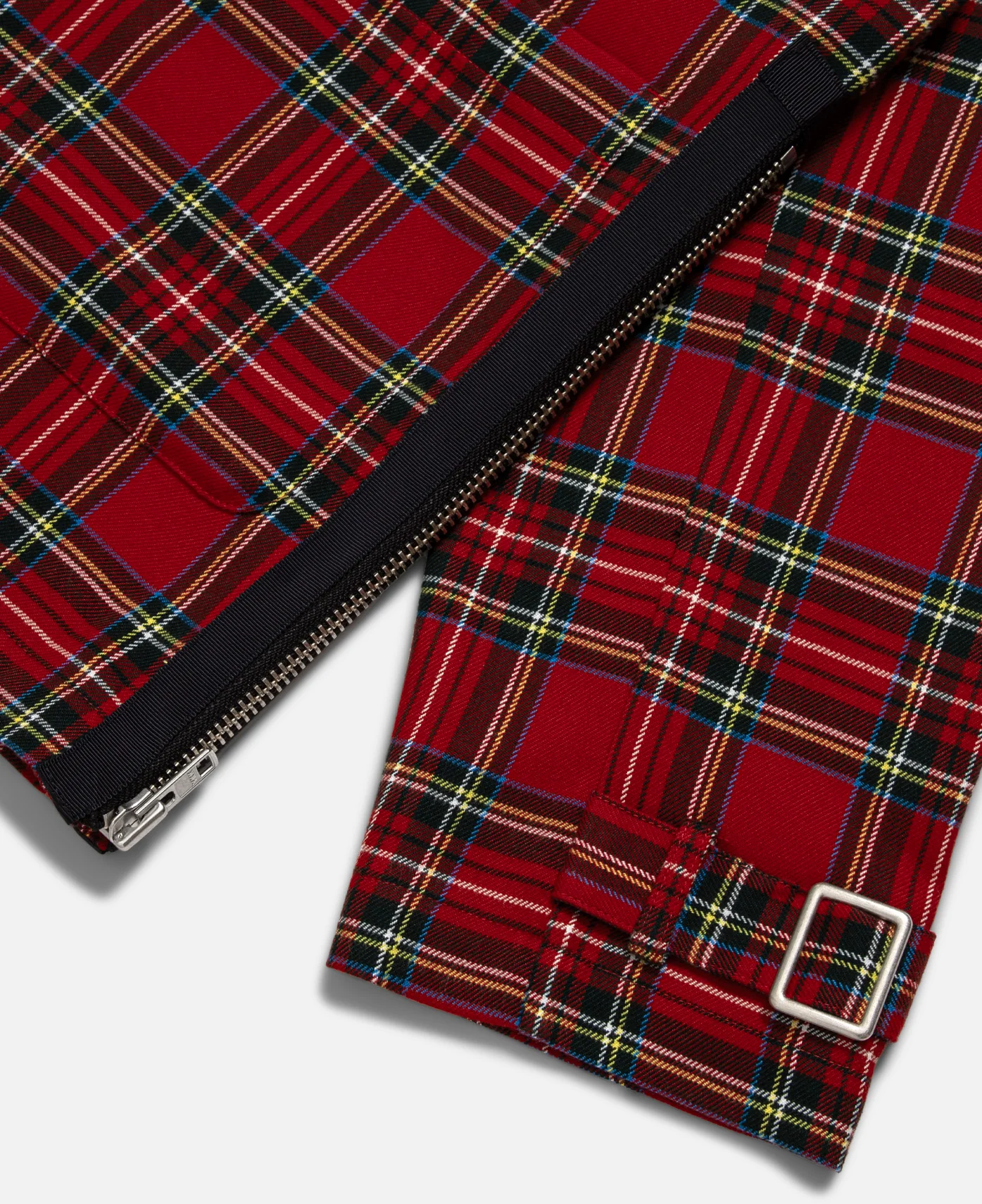 Chinese Plaid Jacket (Red) - Image 6