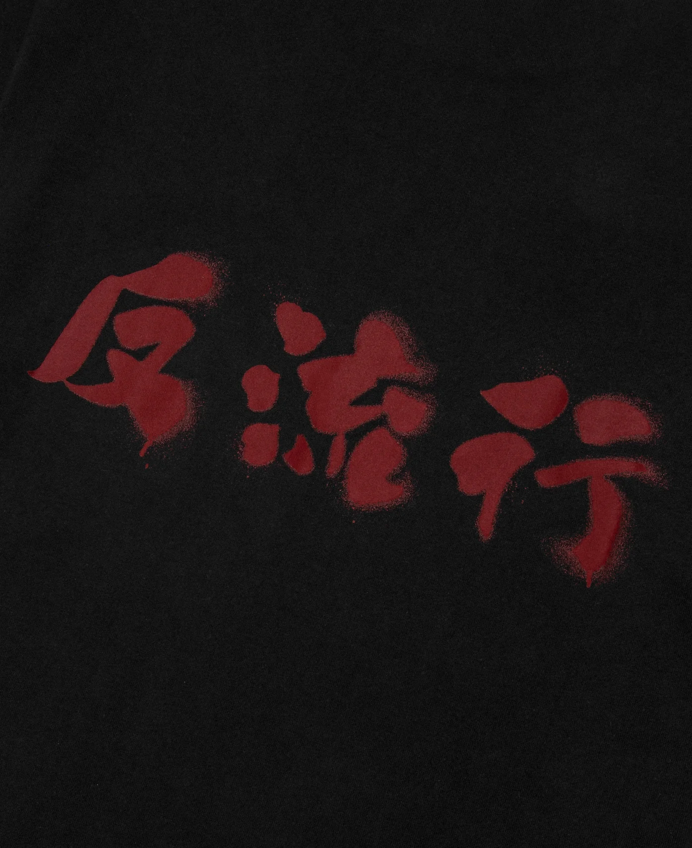 Chinese Slogan T-Shirt (Black) - Image 5