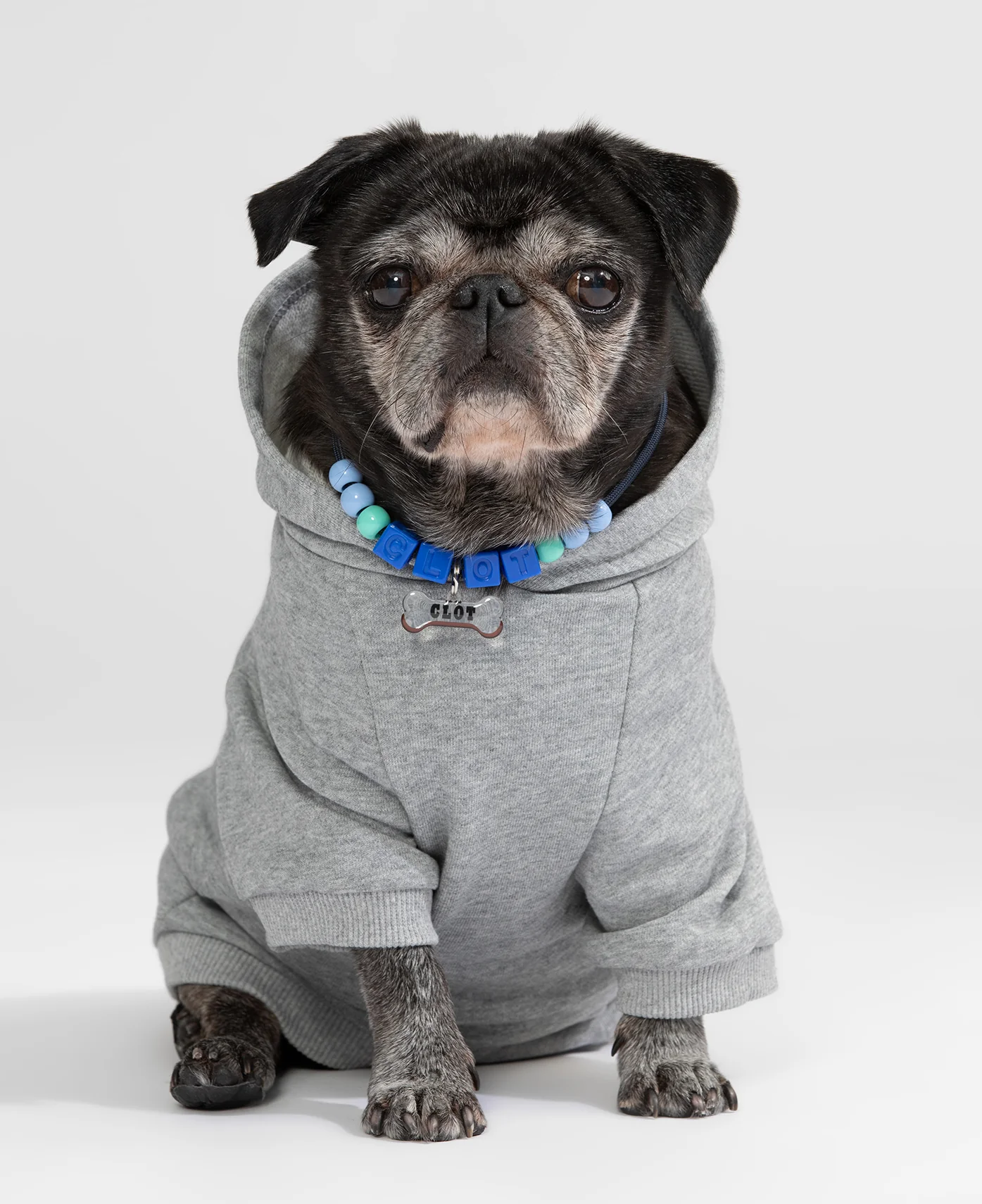 CLOT x AFGK Pet Hoodies (Grey) - Image 4