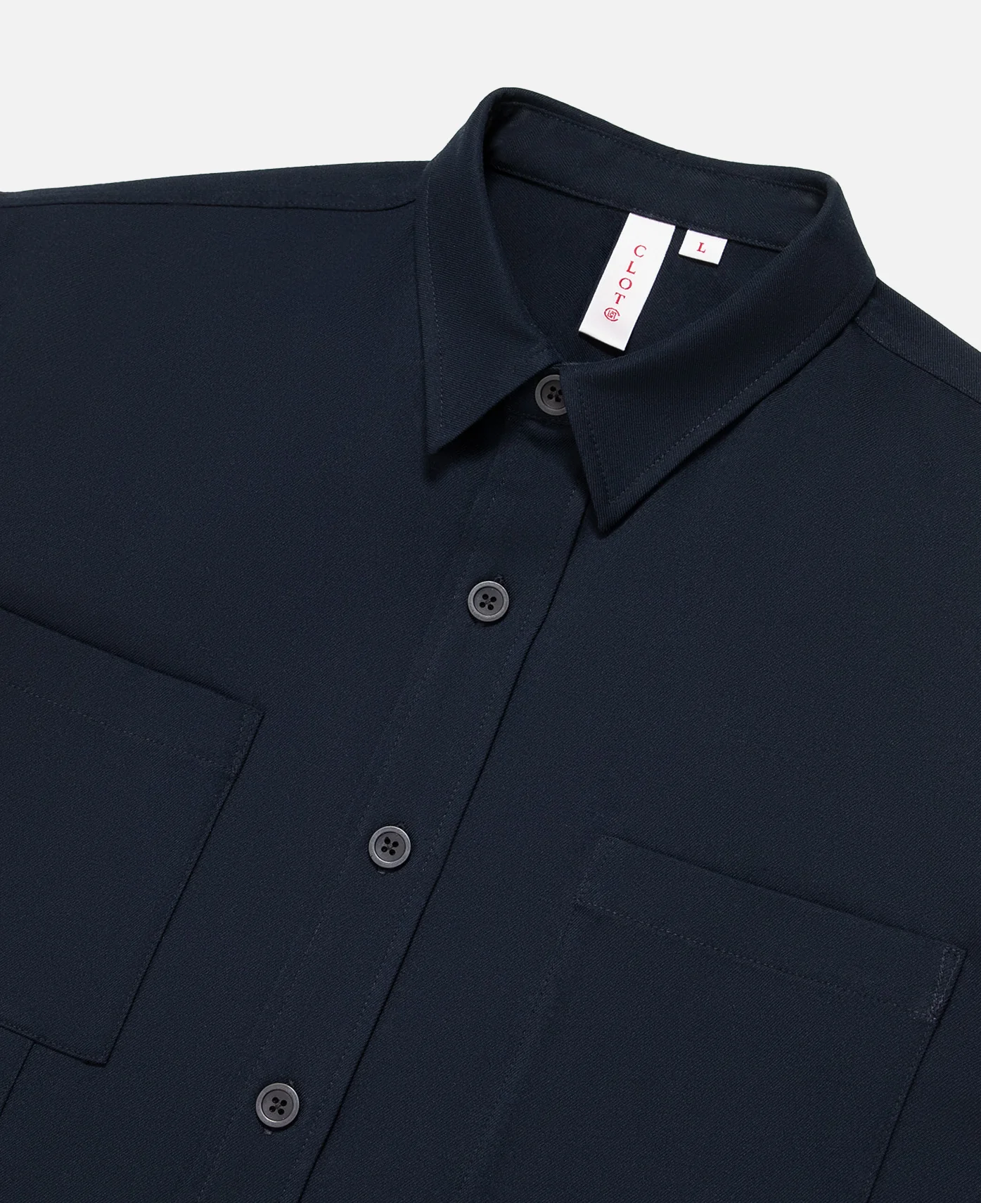 Crisscrossed Shirt (Navy) - Image 4