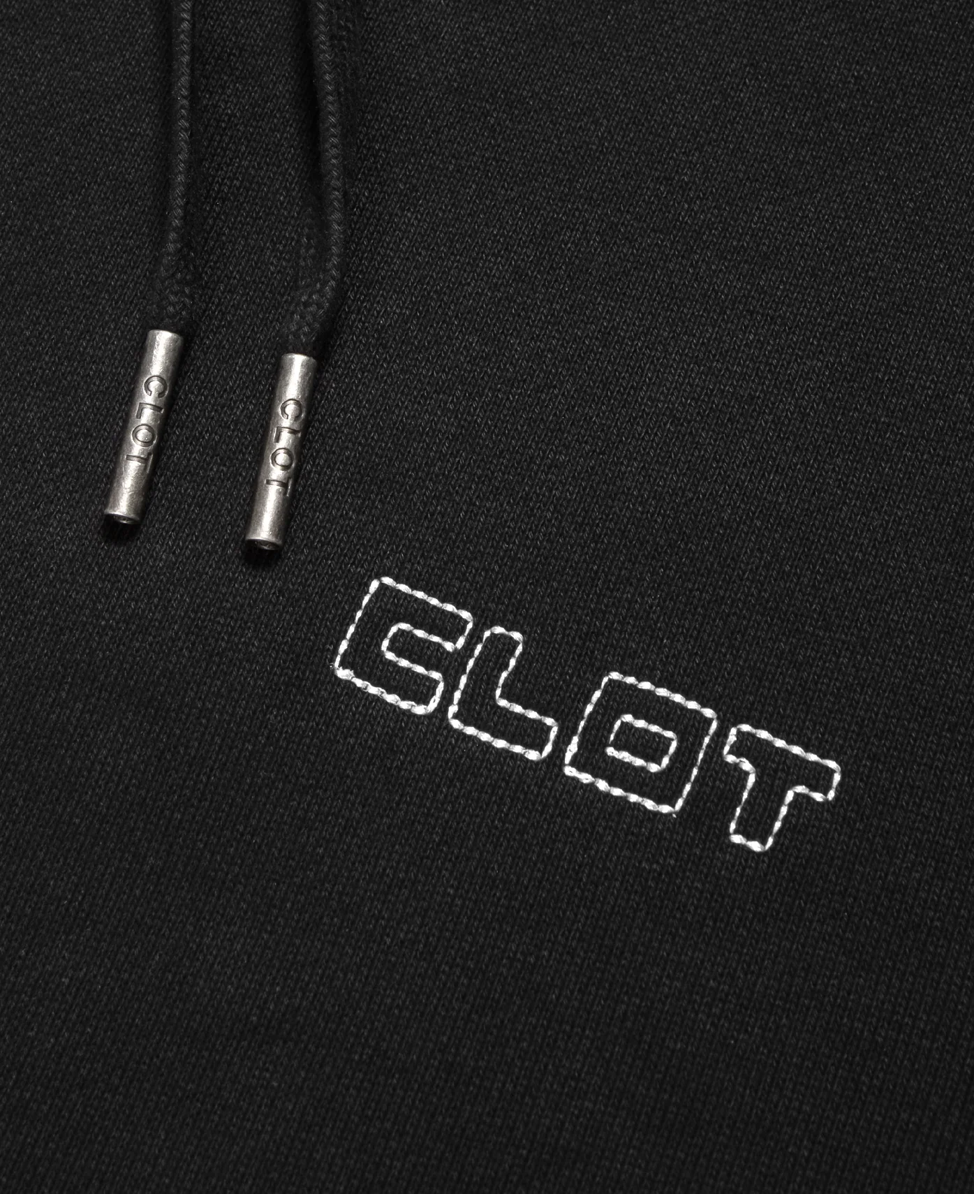 Cut Out Logo Hoodie (Black) - Image 3