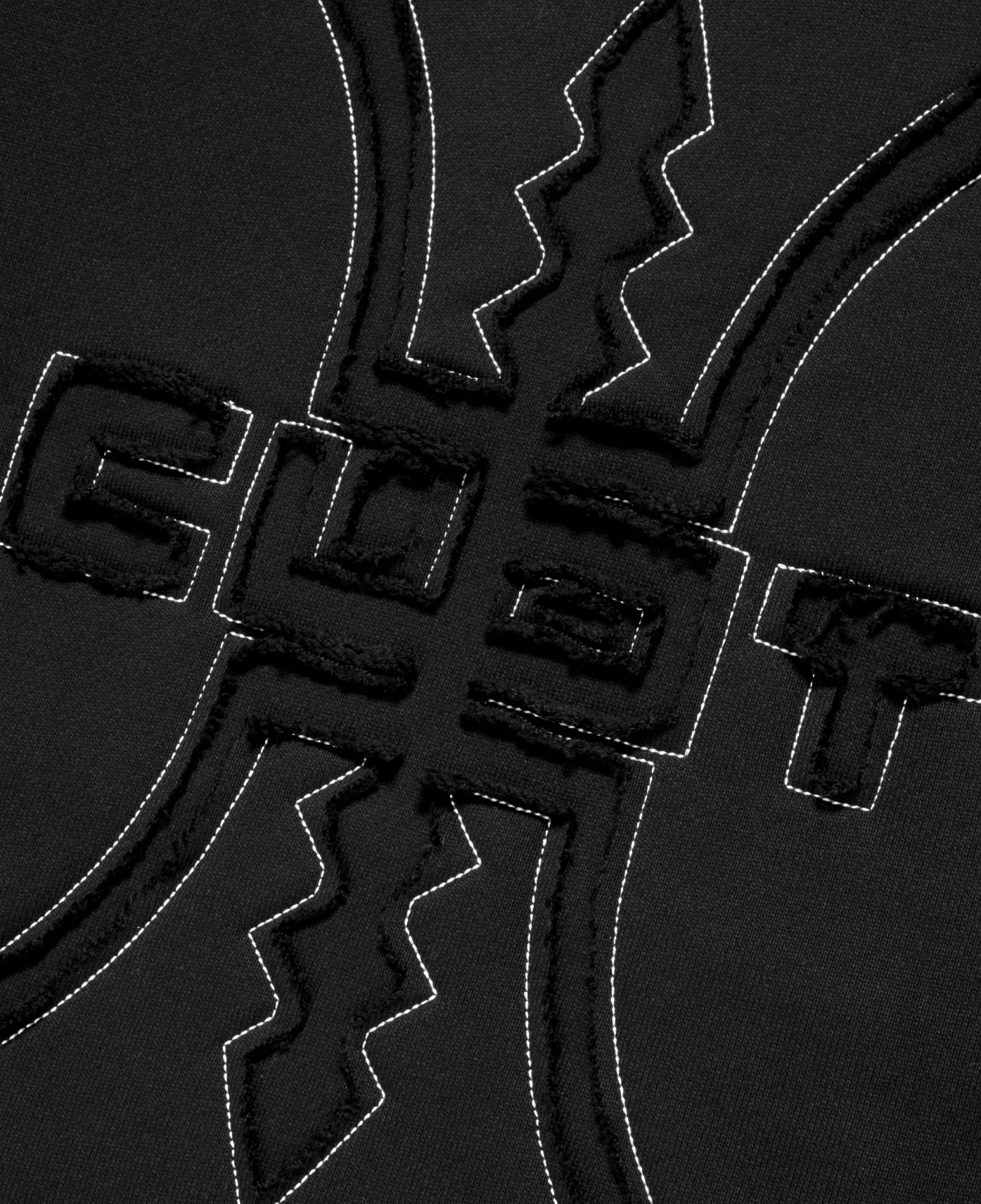 Cut Out Logo Hoodie (Black) - Image 4