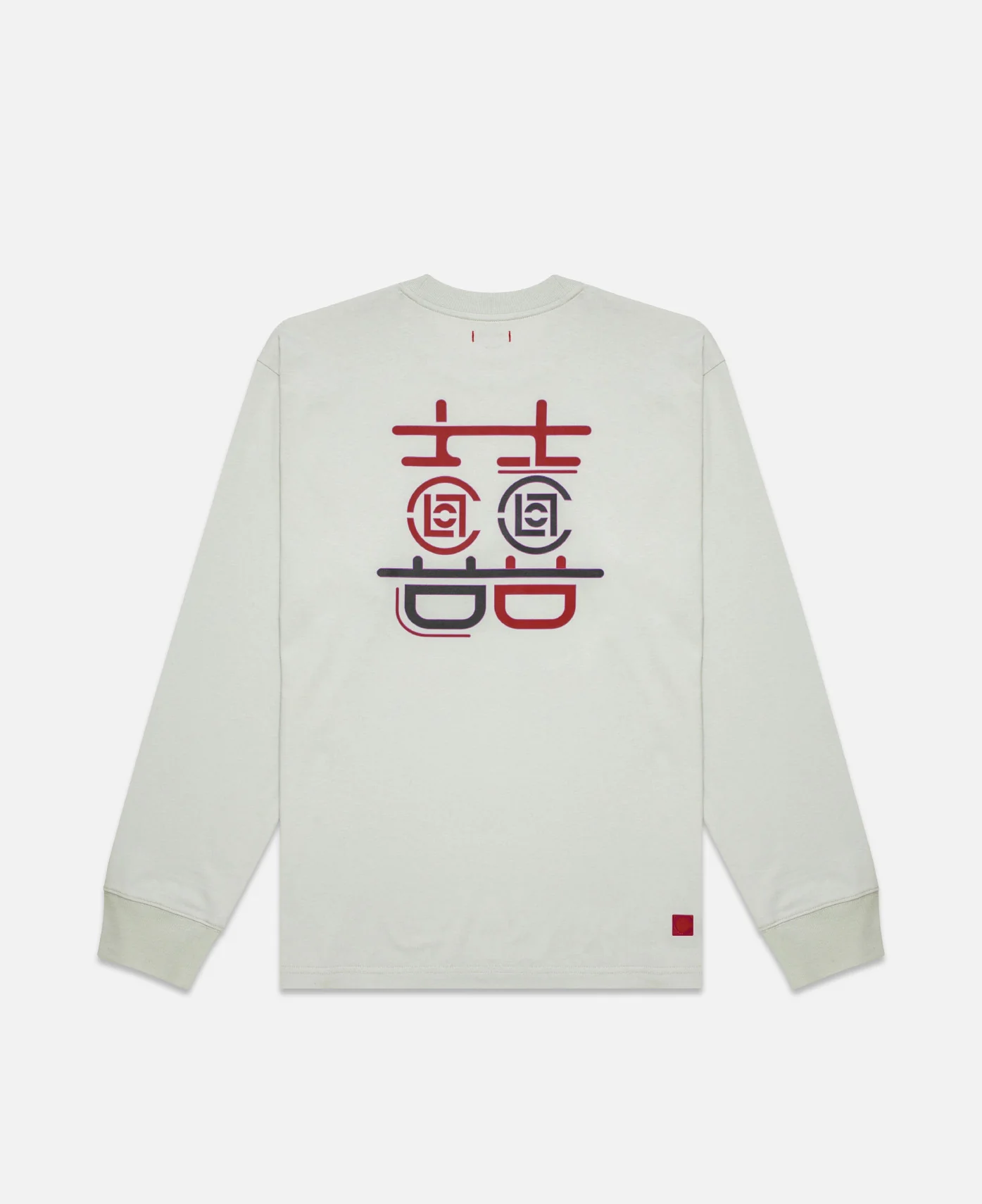 Double Happiness L/S T-Shirt (Grey) - Image 2