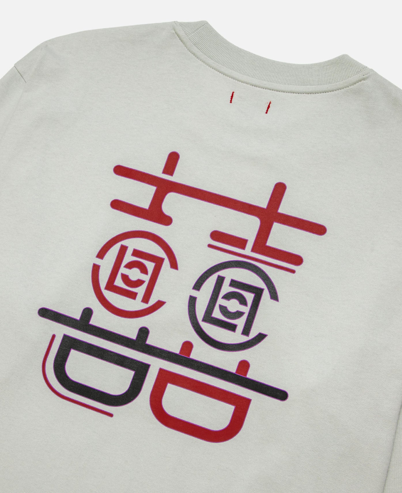 Double Happiness L/S T-Shirt (Grey) - Image 4