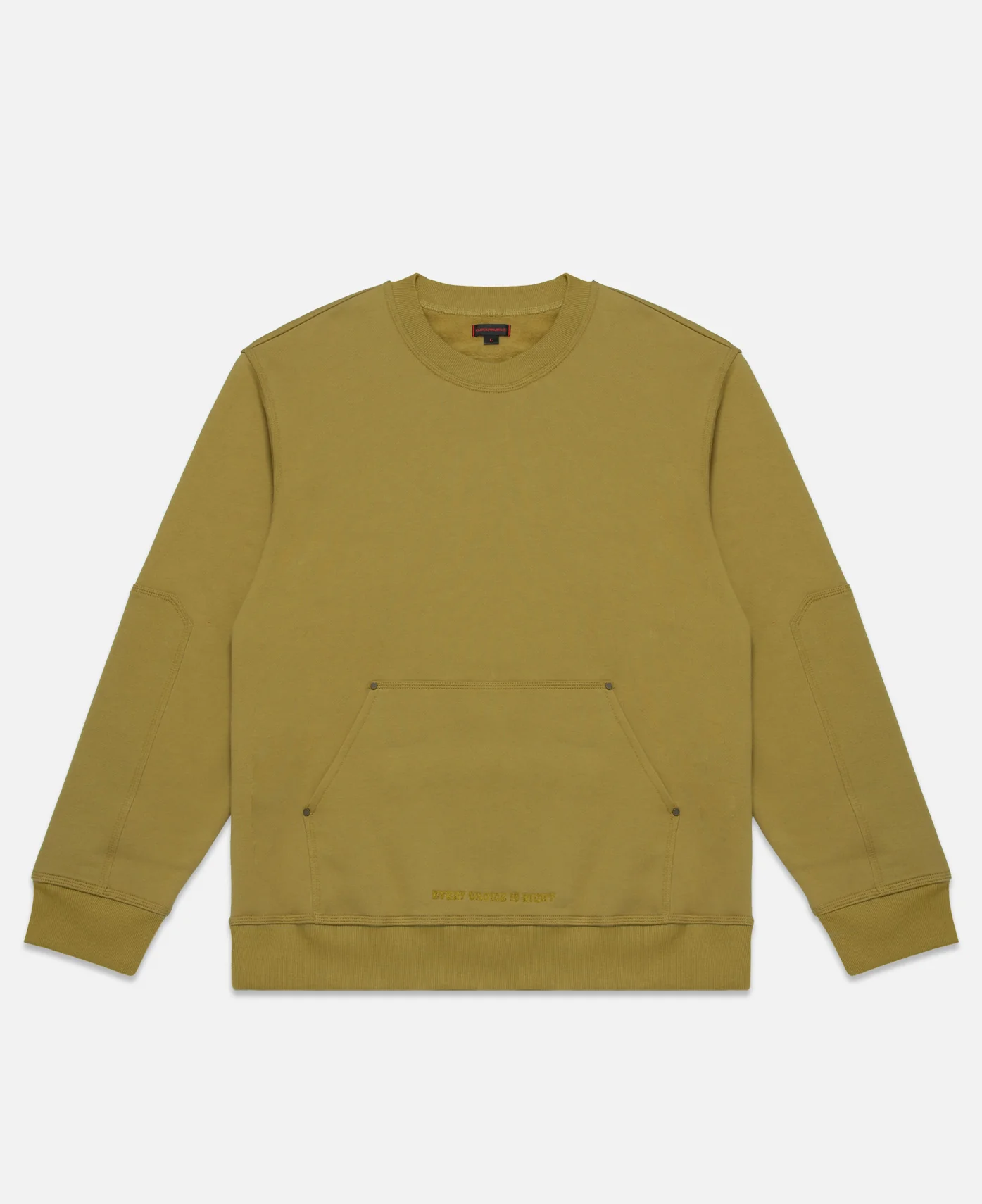 Elbow Patch Crewneck (Beige)