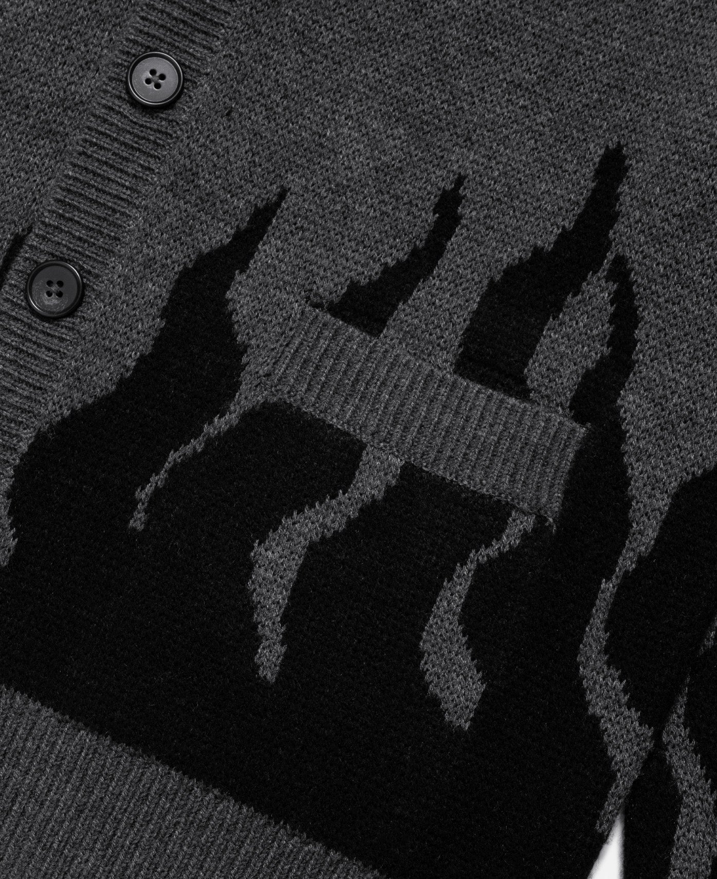 Flame Cardigan (Grey) - Image 4