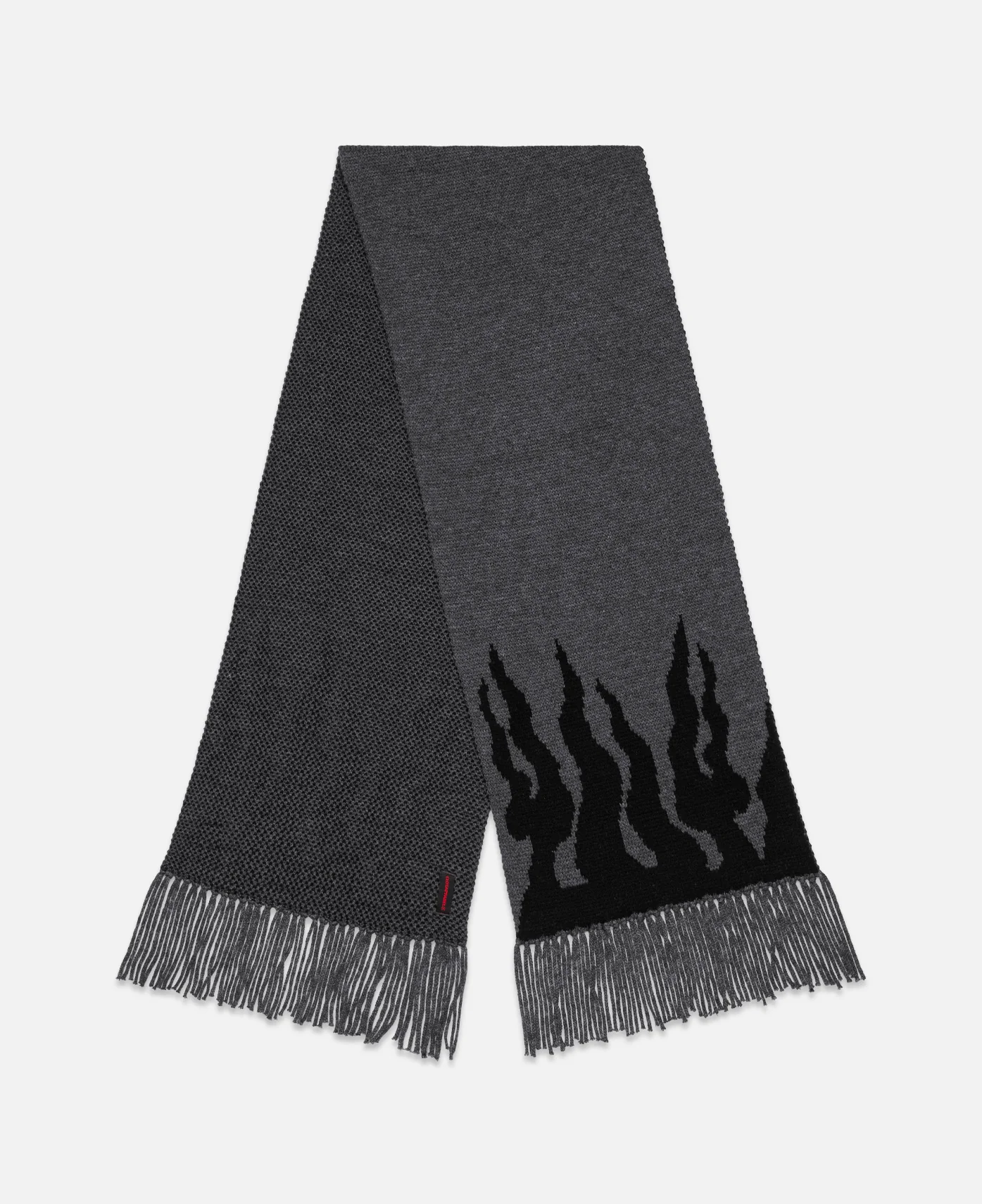 Flame Knit Scarf (Grey)