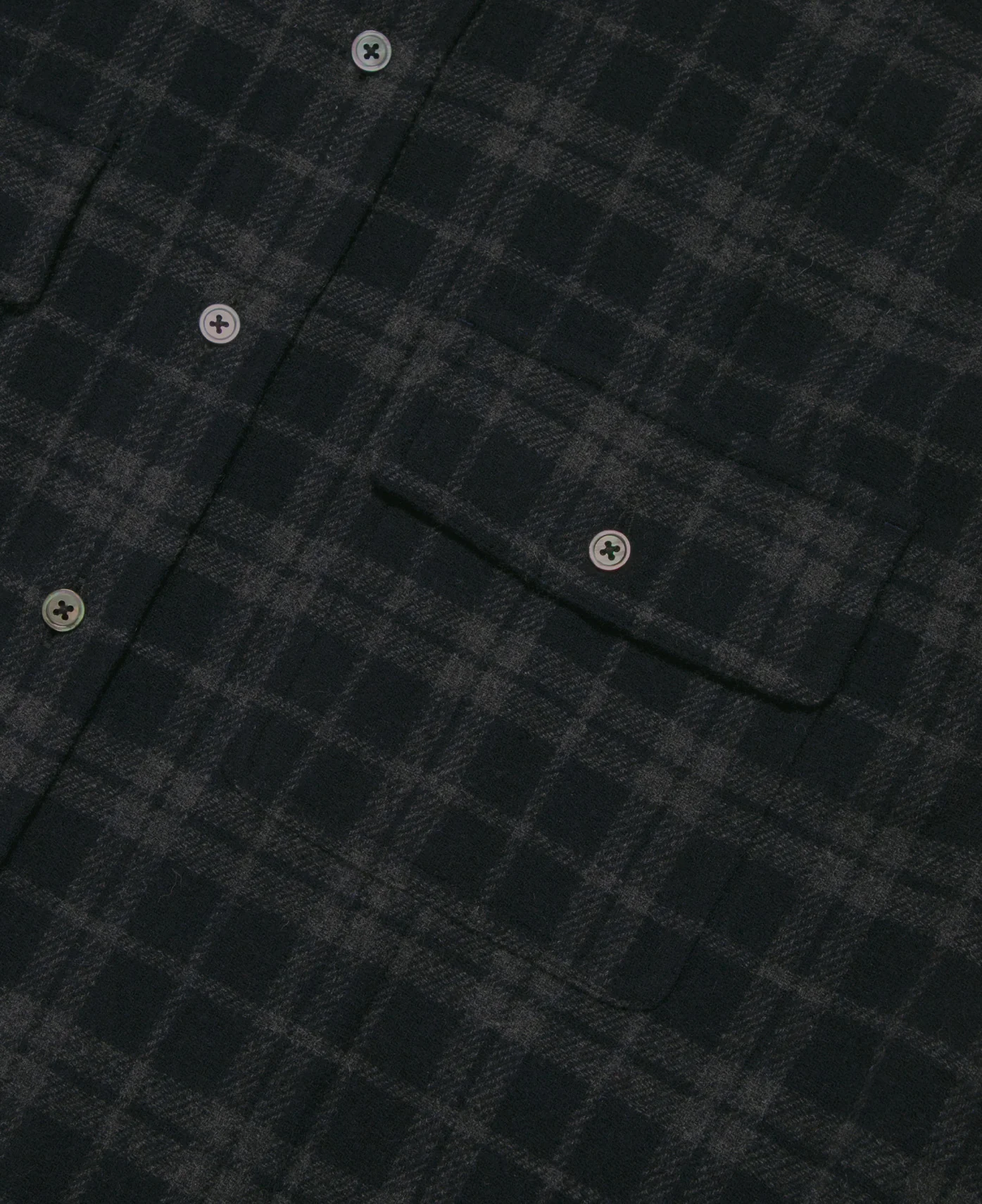 Flannel Shirt (Navy) - Image 4