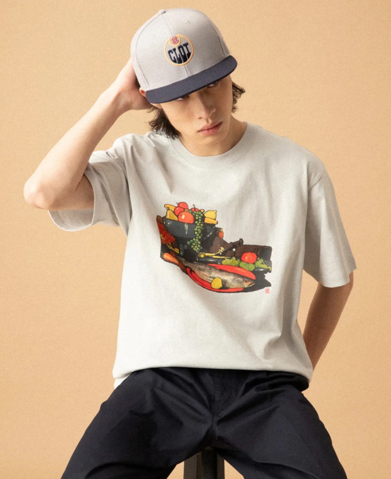 Healthy Eating T-Shirt (Grey) - Image 2