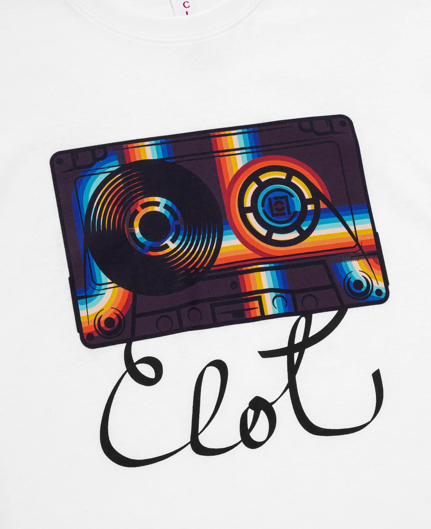 Kids Cassette T-Shirt (White) - Image 3
