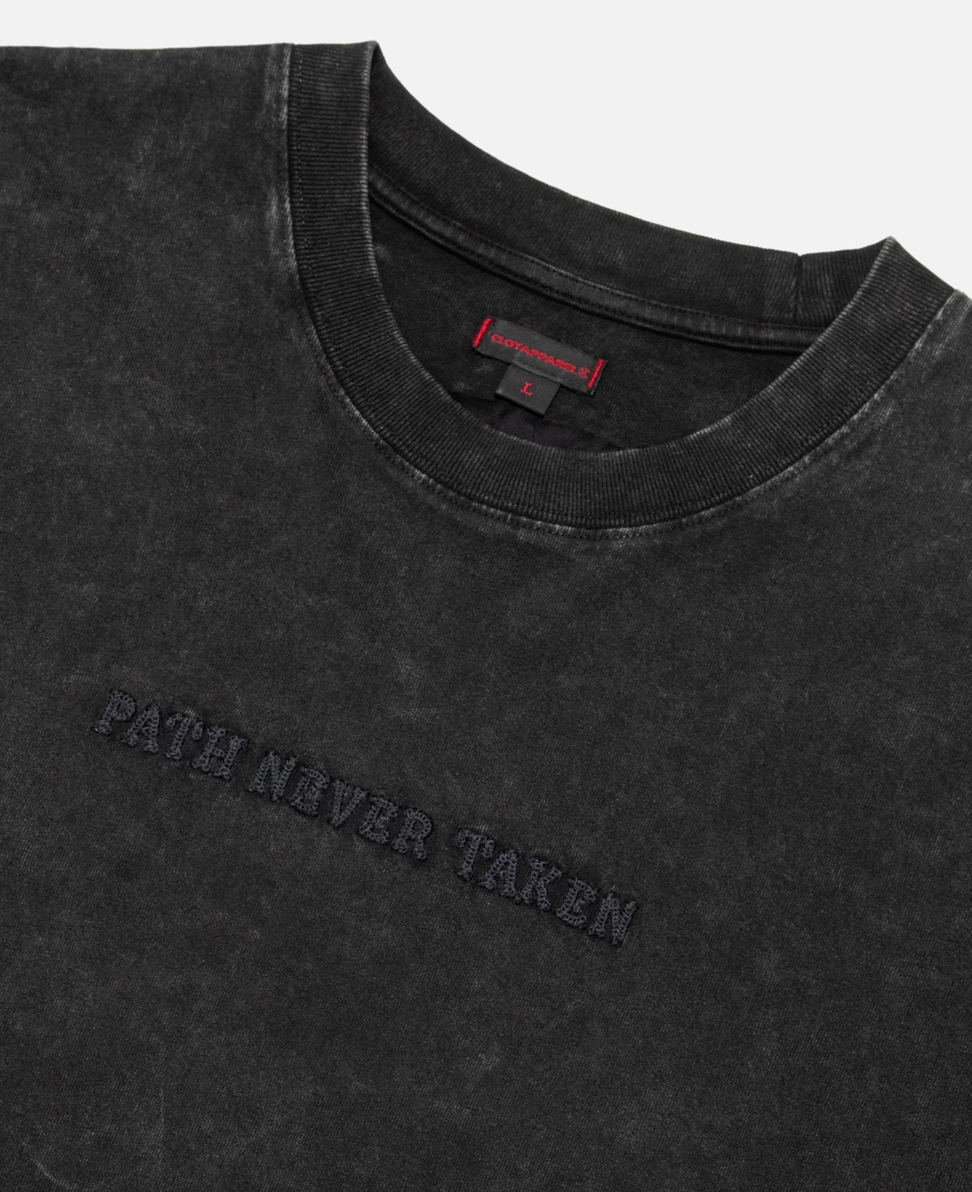 Path Never Taken Heavy Washed T-Shirt (Black) - Image 3