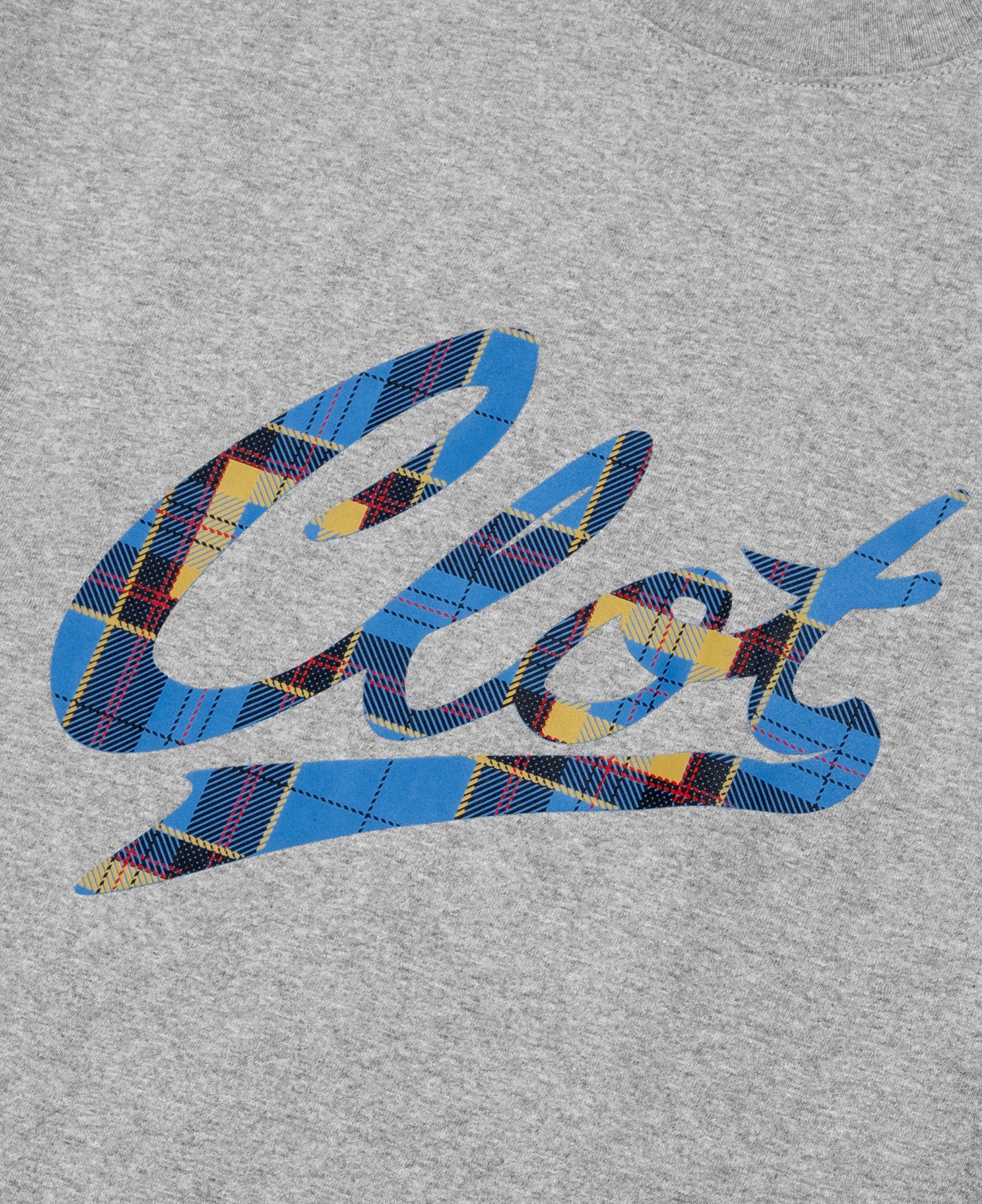 Plaid Logo T-Shirt (Grey) - Image 3