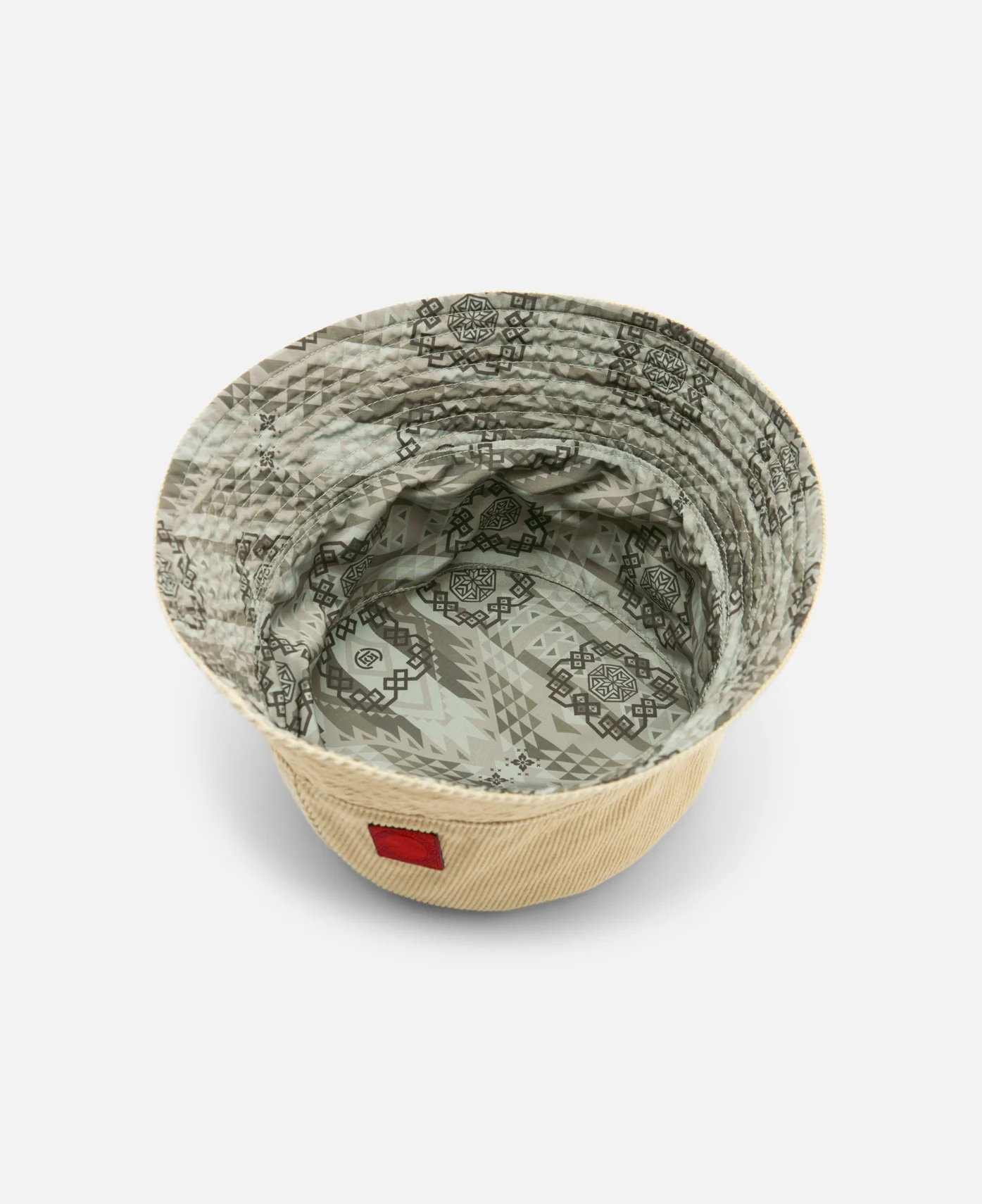 Reversible Corduroy Bucket Hat (Beige) - Image 5
