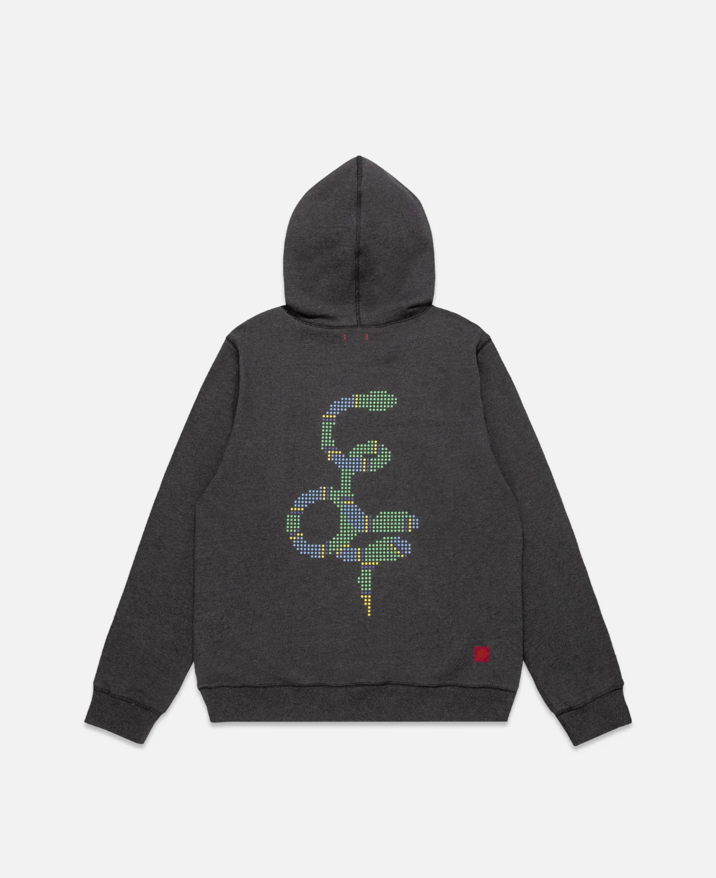 Snake Print Hoodie (Charcoal) - Image 2