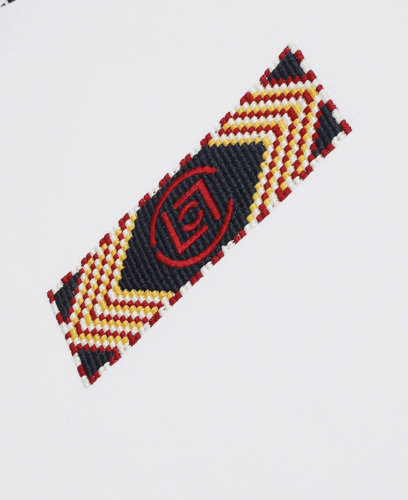 Beaded Logo T-Shirt (White) - Image 3