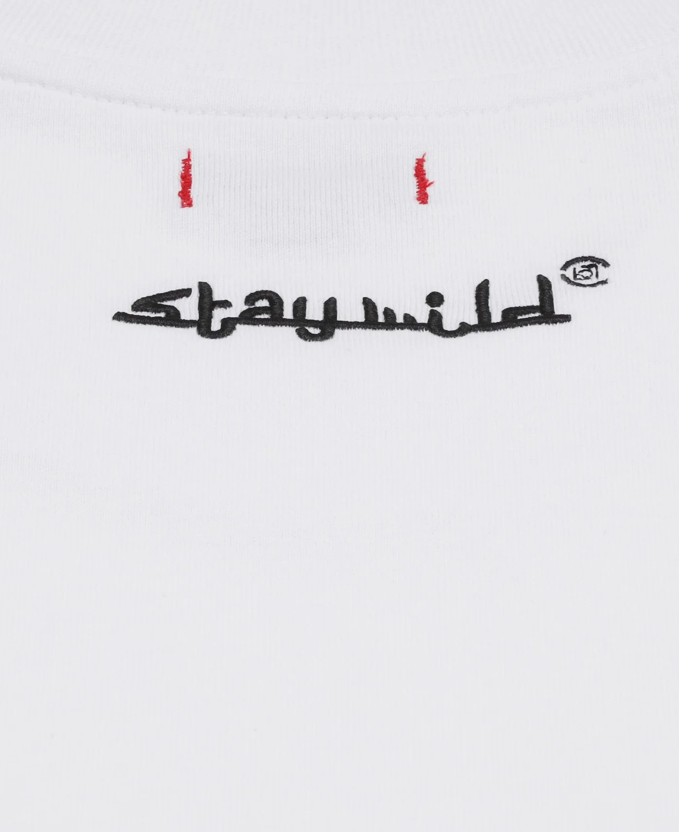 Beaded Logo T-Shirt (White) - Image 4