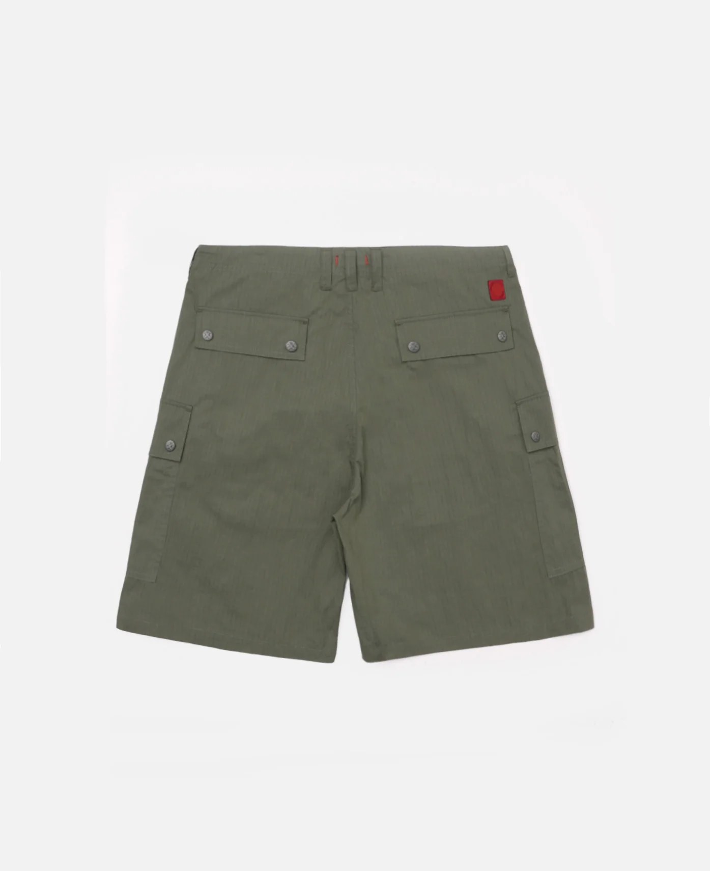 Embroidery Cargo Shorts (Olive) - Image 2