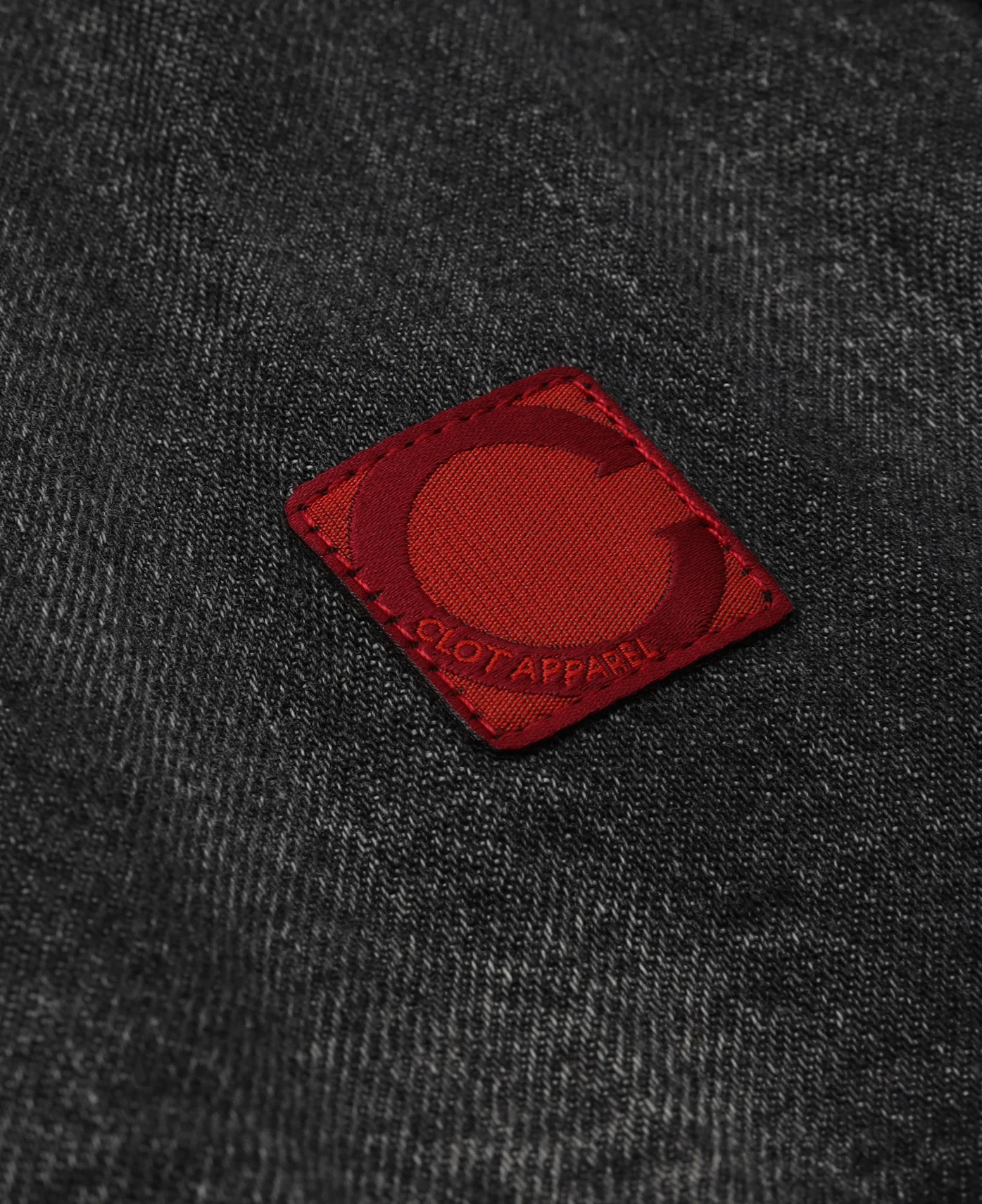 Washed Chinese Shirt (Black) - Image 5