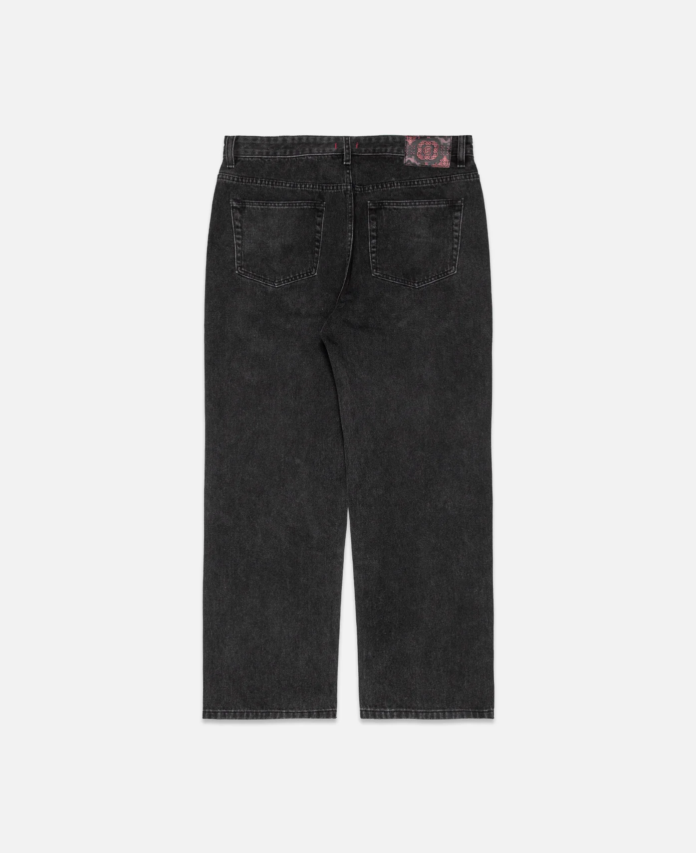 Straight Leg Jeans (Black) - Image 3