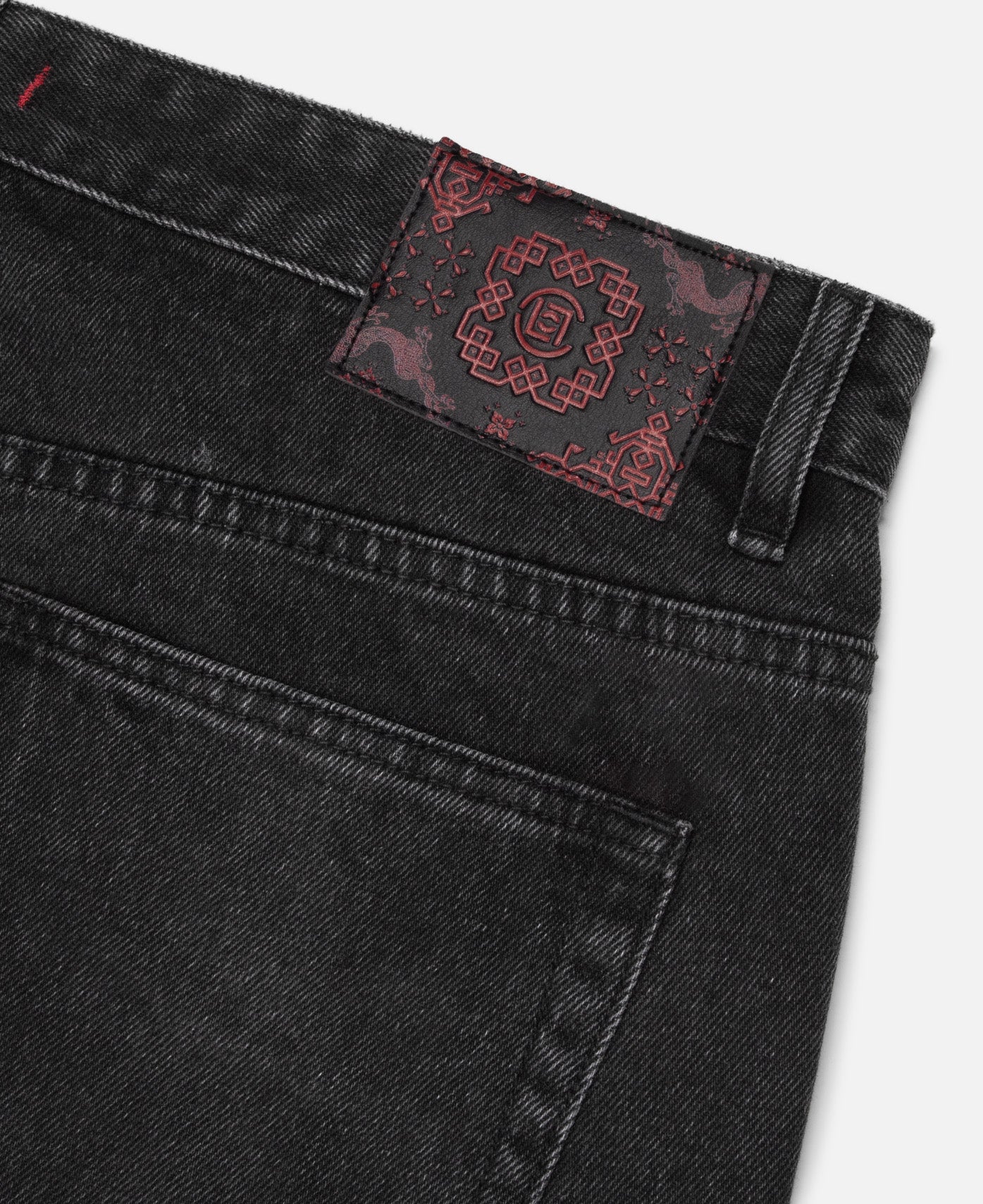 Straight Leg Jeans (Black) - Image 5