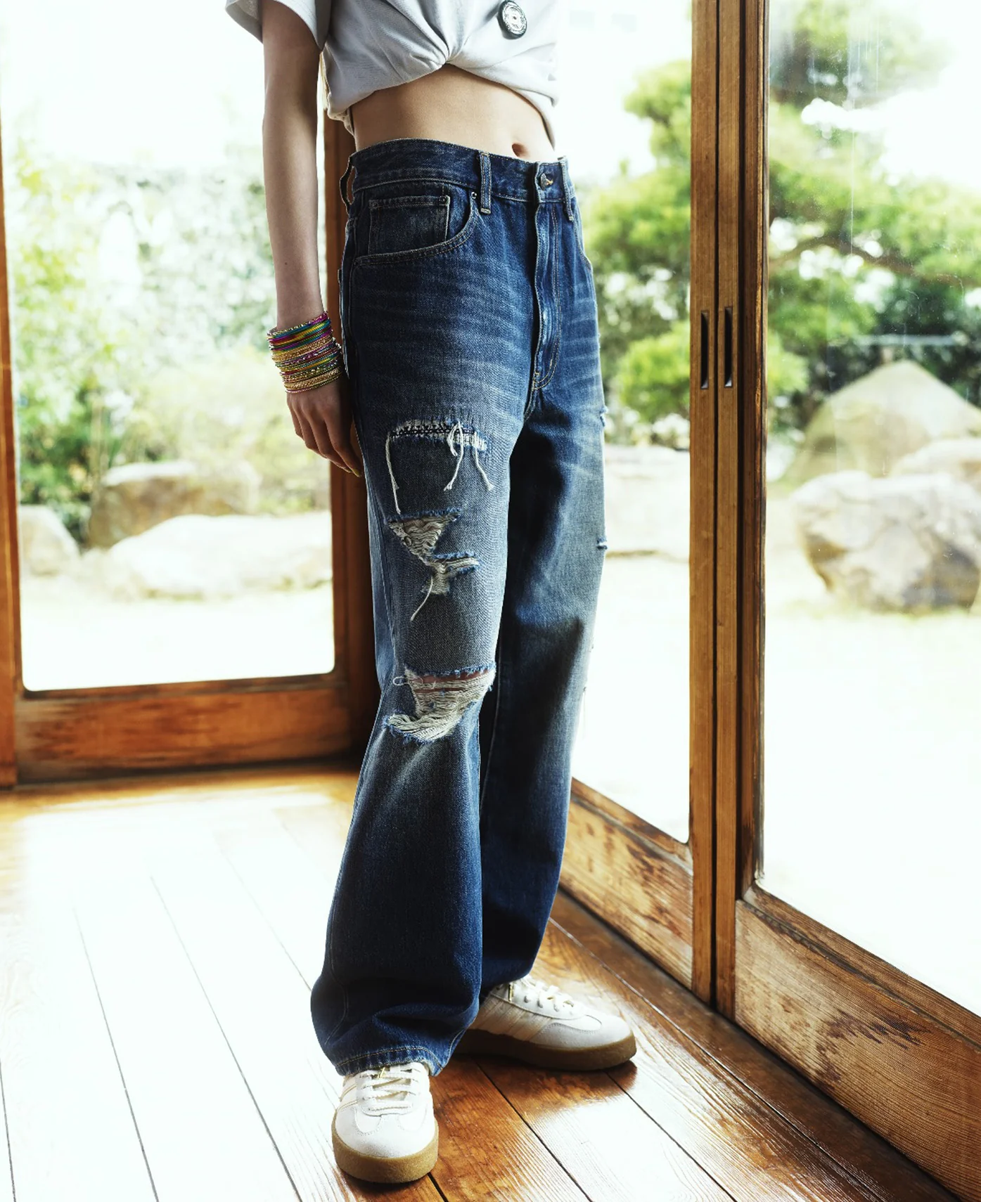 Straight Leg Jeans (Blue) - Image 2