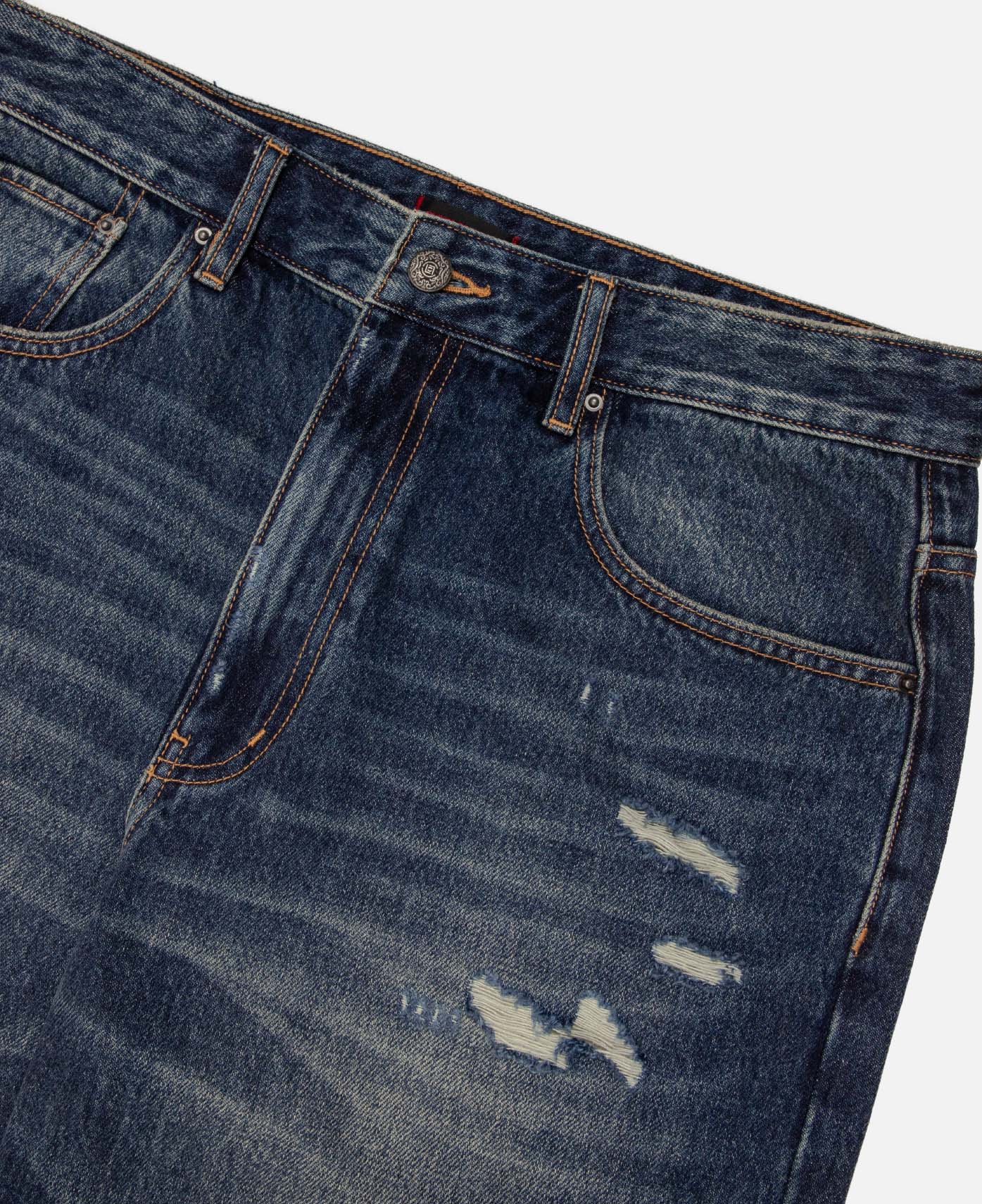 Straight Leg Jeans (Blue) - Image 4
