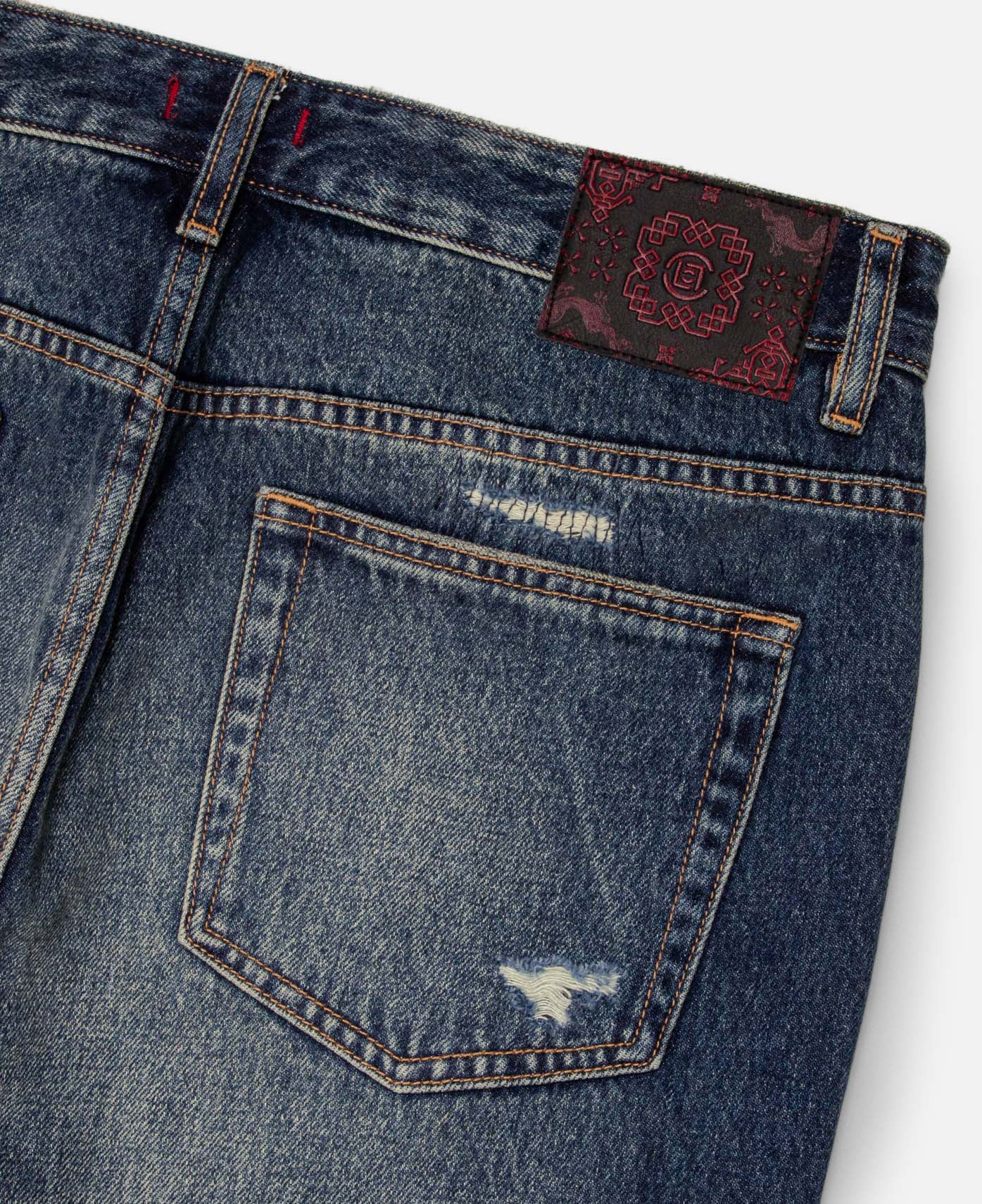 Straight Leg Jeans (Blue) - Image 5