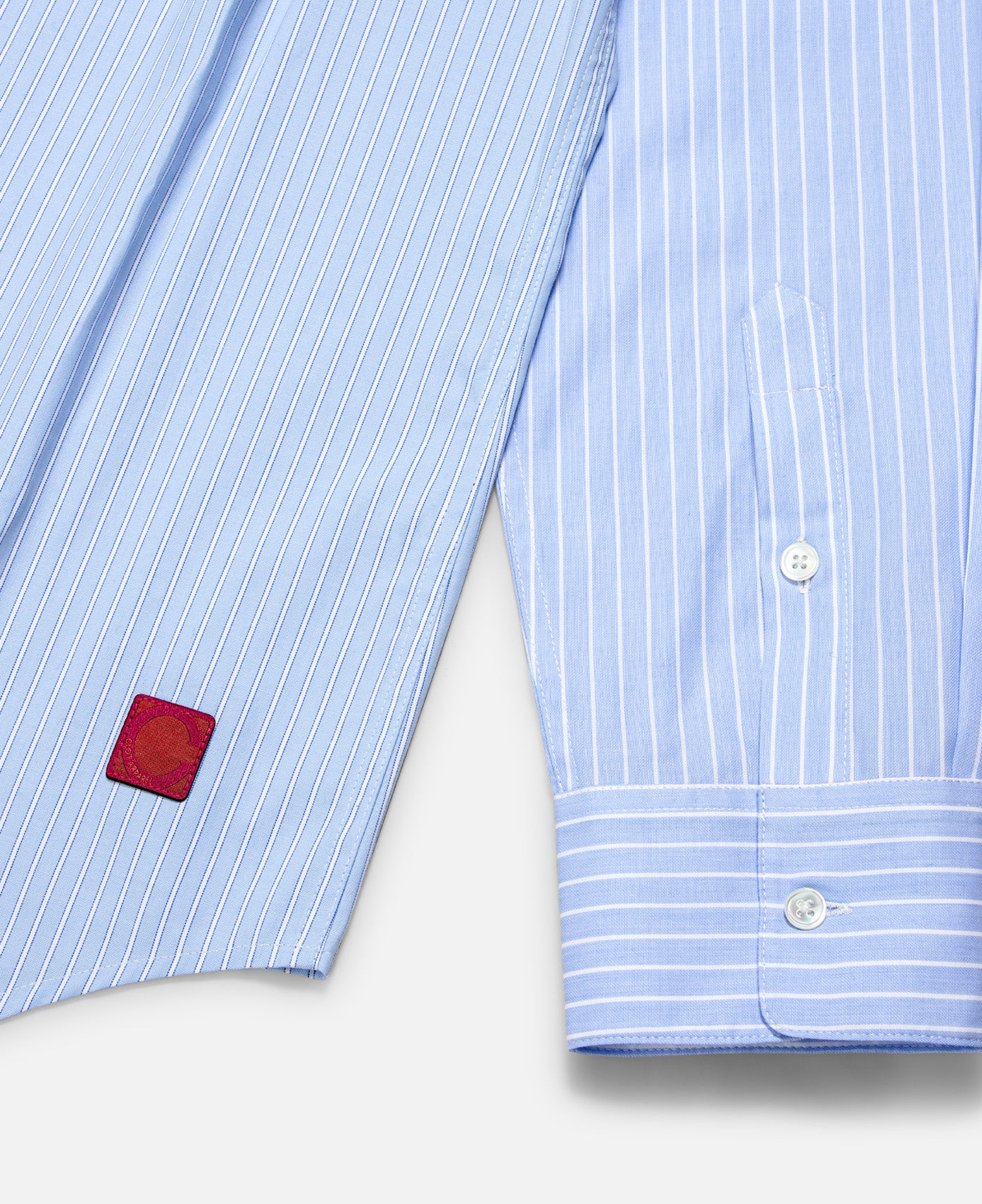 Striped Panel Shirt (Blue) - Image 5