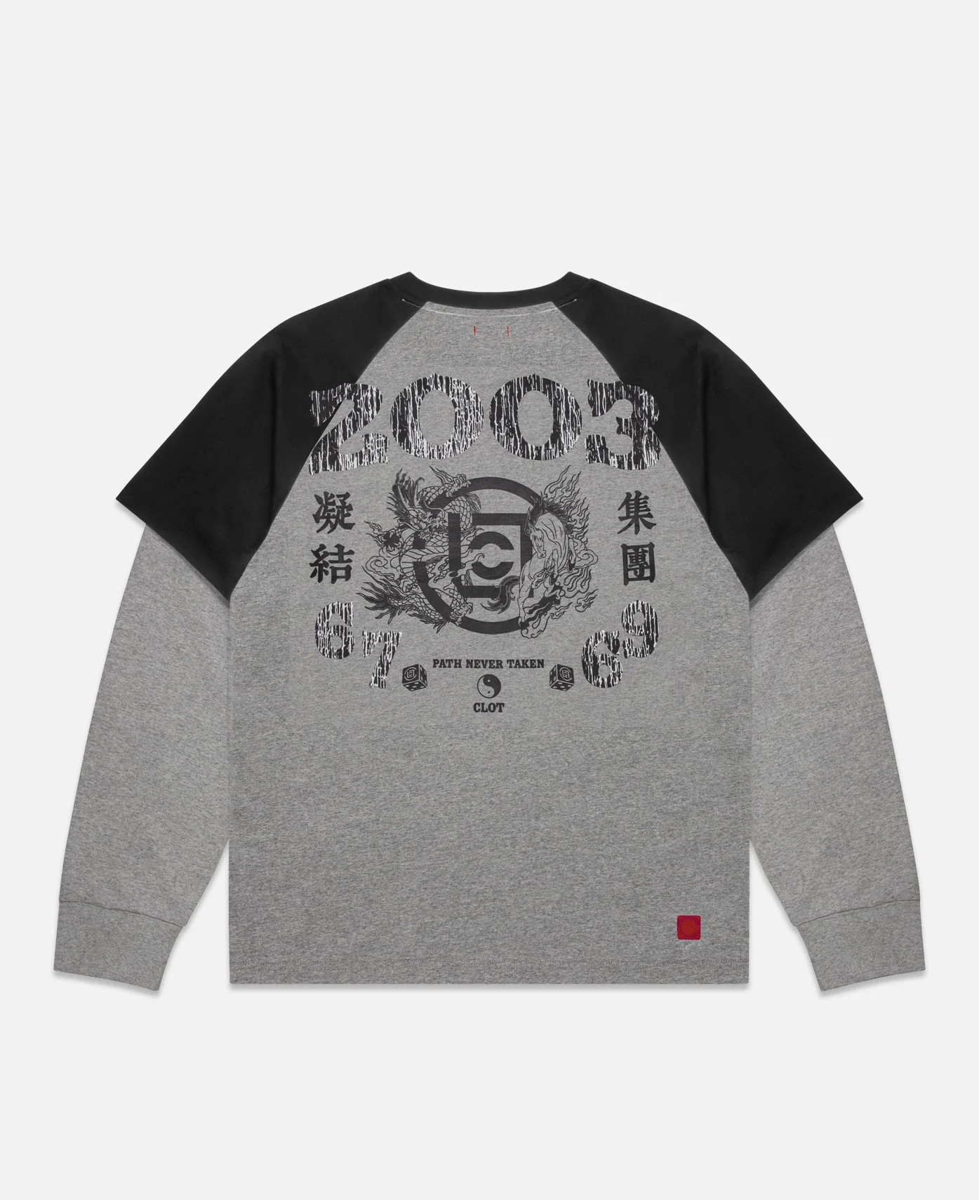 Vintage ''03'' Raglan T-Shirt (Grey) - Image 2