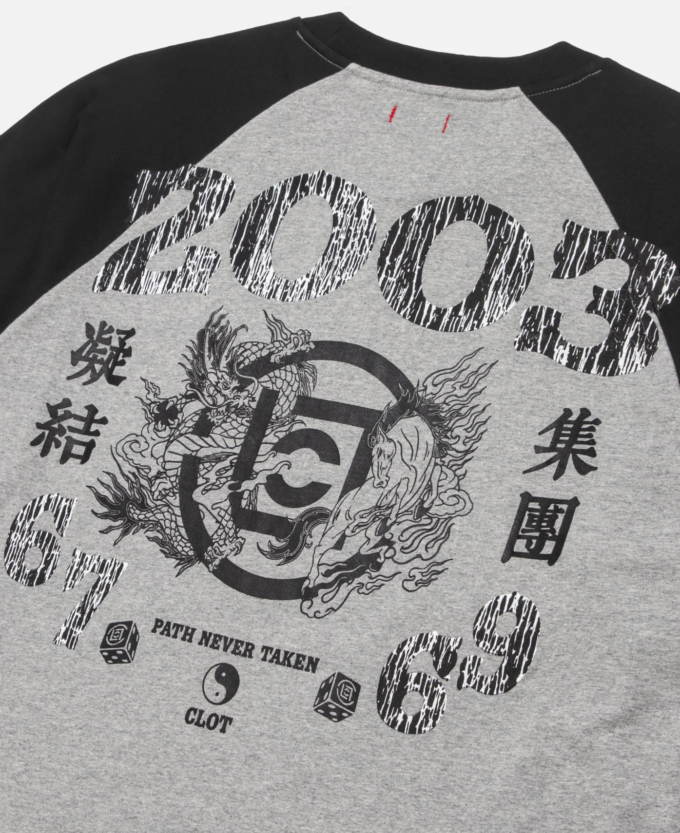 Vintage ''03'' Raglan T-Shirt (Grey) - Image 5