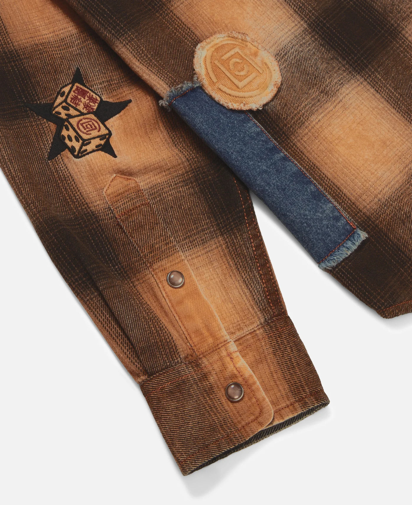 Vintage Washed Shirt (Orange) - Image 8