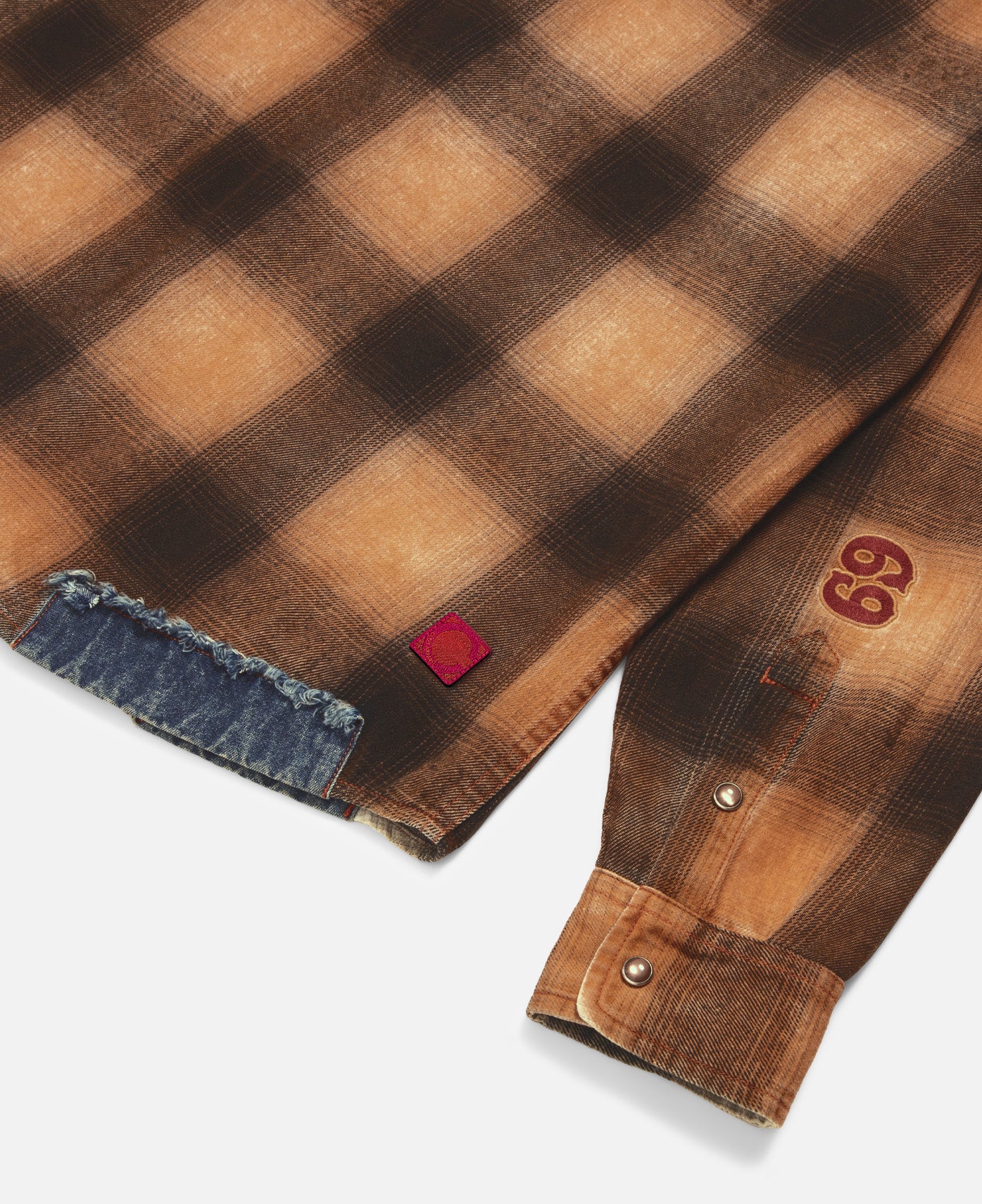 Vintage Washed Shirt (Orange) - Image 9