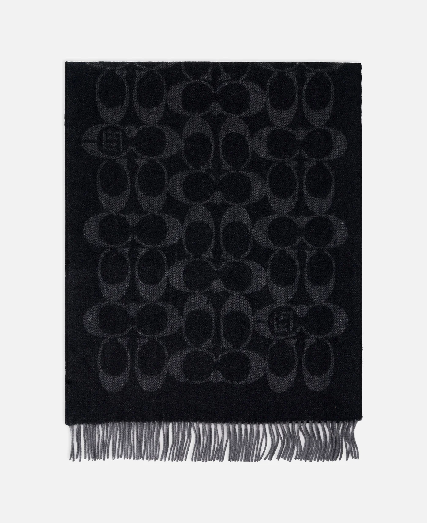 Coach Clot Reversible Horse And Carriage Oversized Muffler (Black)